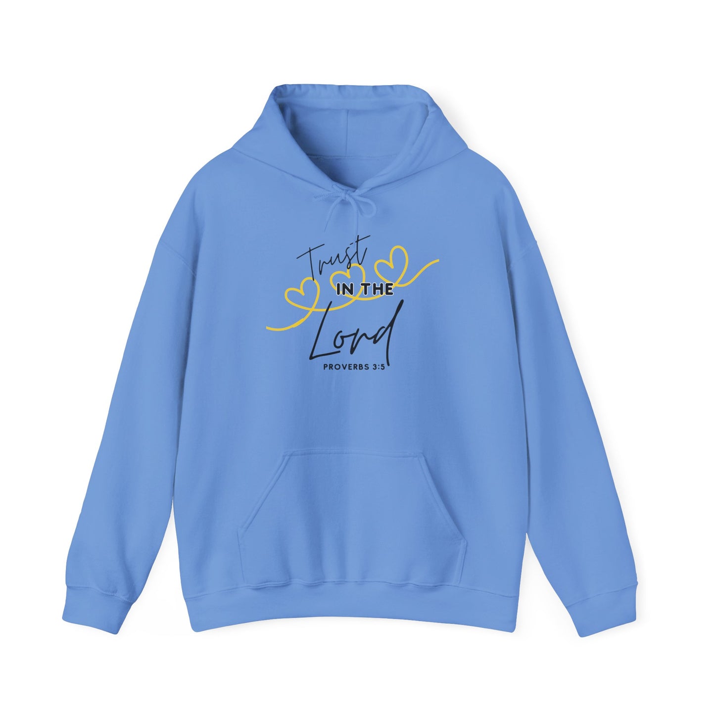 Inspirational Hooded Sweatshirt, Trust in the Lord Hoodie, Comfort Sweatshirt, Religious Apparel, Faith-Based Gift