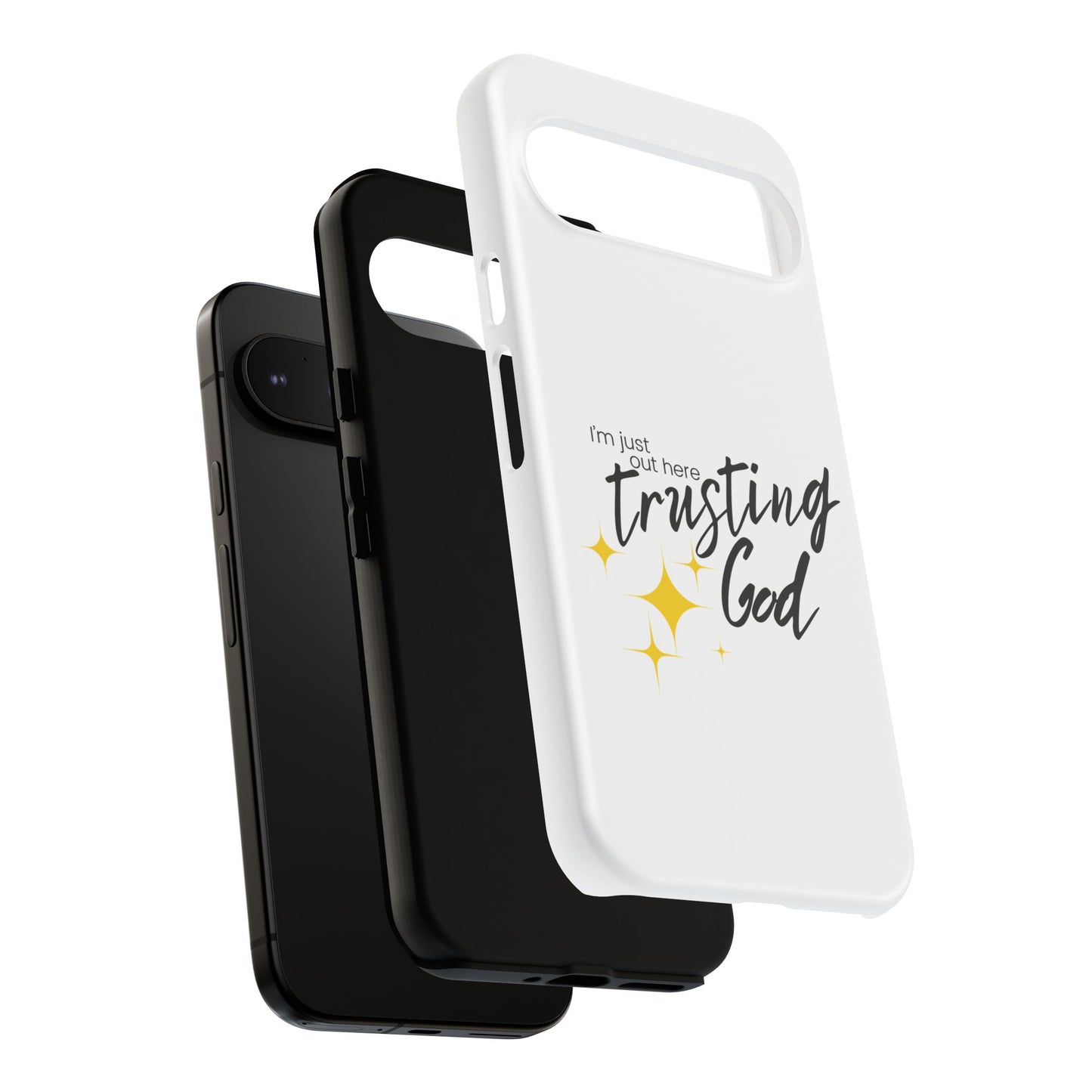 I'm Just Out Here Trusting God - Phone Case