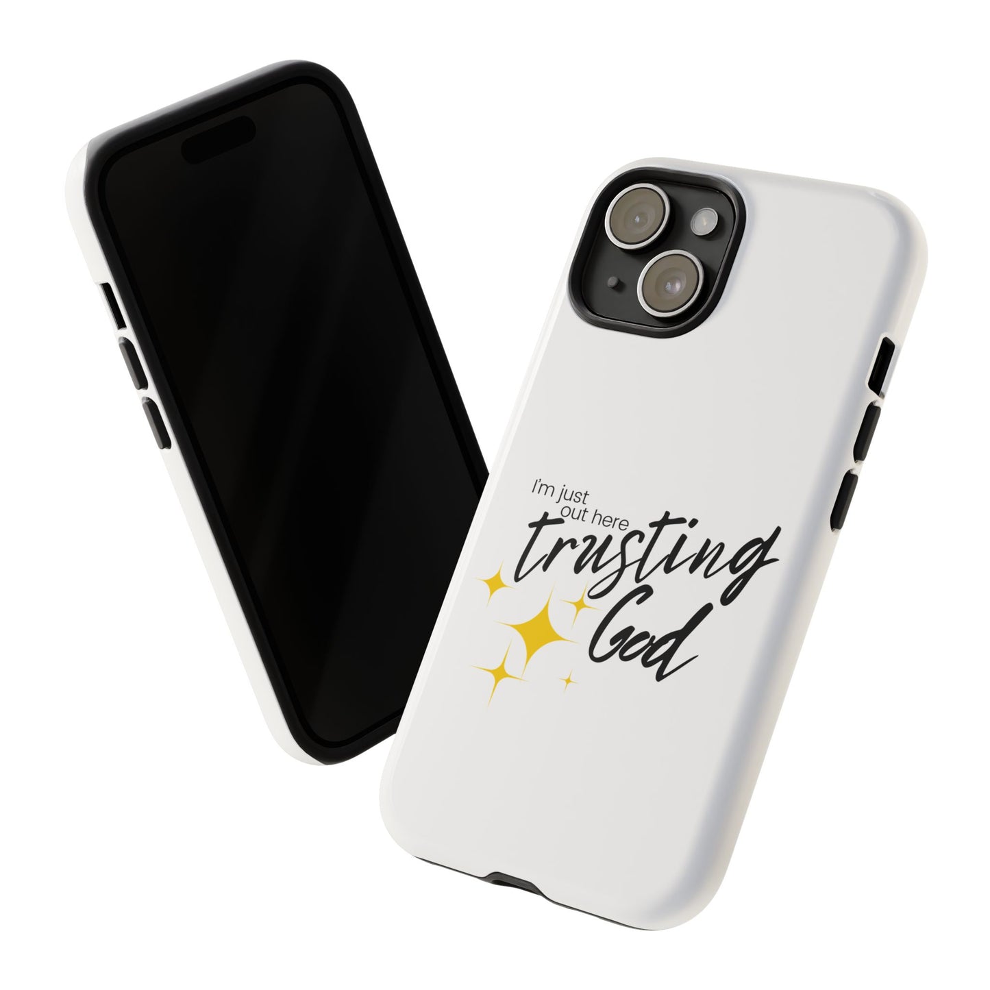 I'm Just Out Here Trusting God - Phone Case