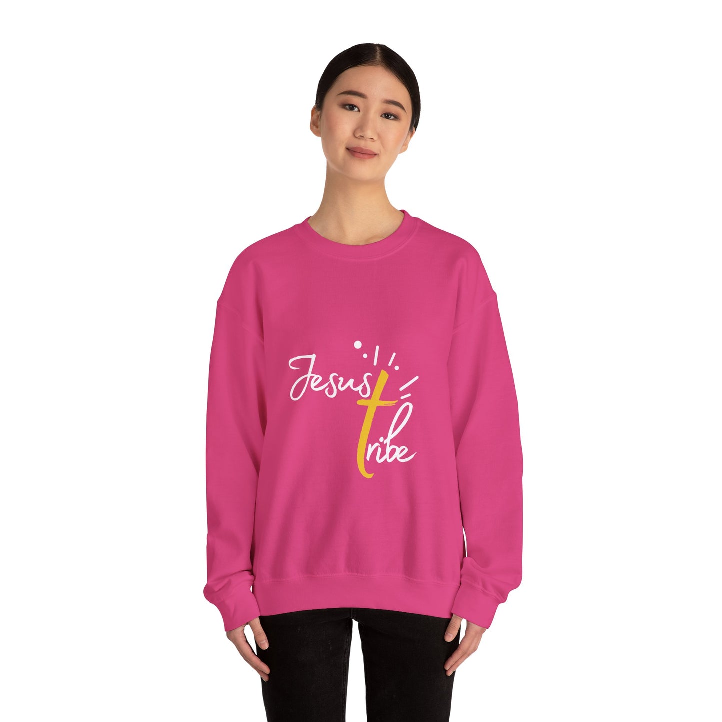 Jesus Tribe - Faith-Inspired Crewneck Sweatshirt - Jesus Tribe Apparel, Christian Gifts, Comfortable Everyday Wear, Inspirational Fashion, Cozy Casuals