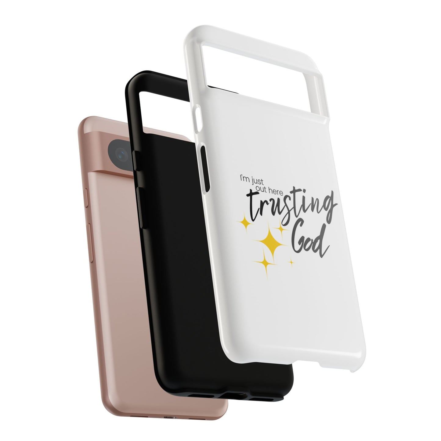 I'm Just Out Here Trusting God - Phone Case