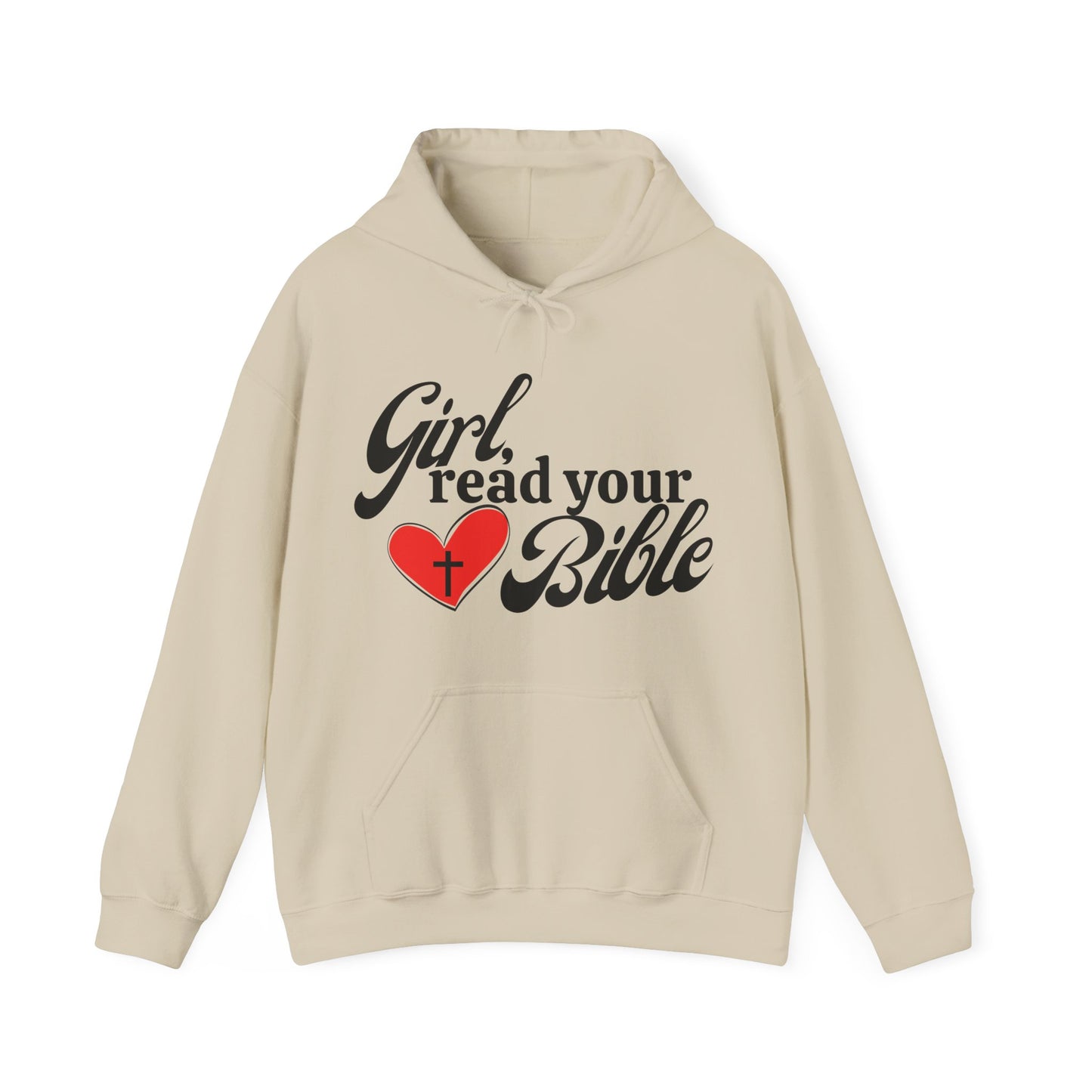 Christian Inspiration Hoodie for Girls, Bible Verse Sweatshirt, Faith-Based Gift, Cozy Religious Apparel, Winter Wear, Church Event