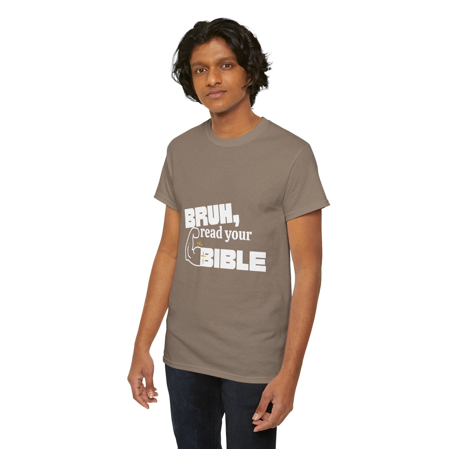 Bruh, Read Your Bible - Funny Bible Quote T-Shirt, Christian Gift, Men's Tee, Casual Wear, Church Shirt, Humor Apparel