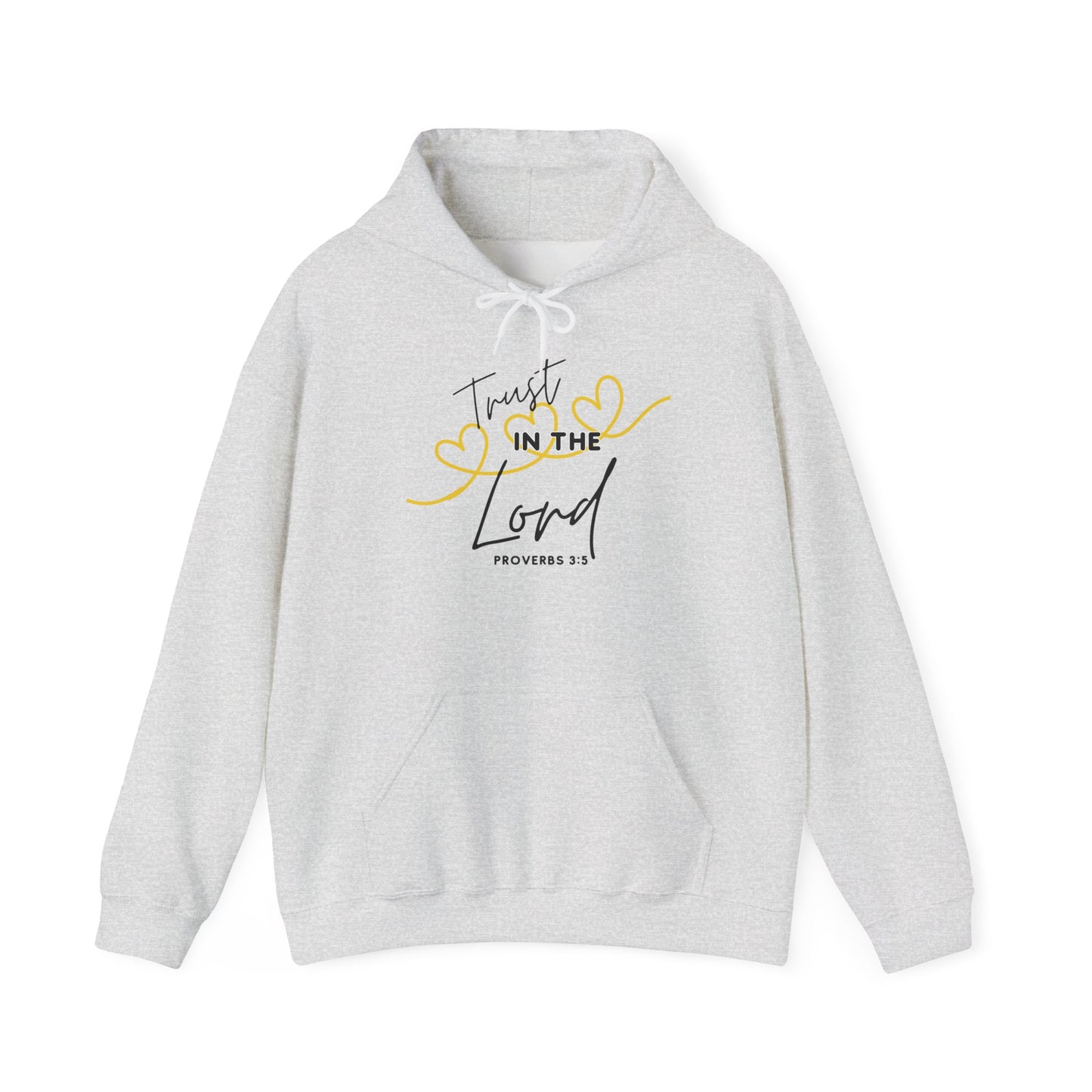 Inspirational Hooded Sweatshirt, Trust in the Lord Hoodie, Comfort Sweatshirt, Religious Apparel, Faith-Based Gift