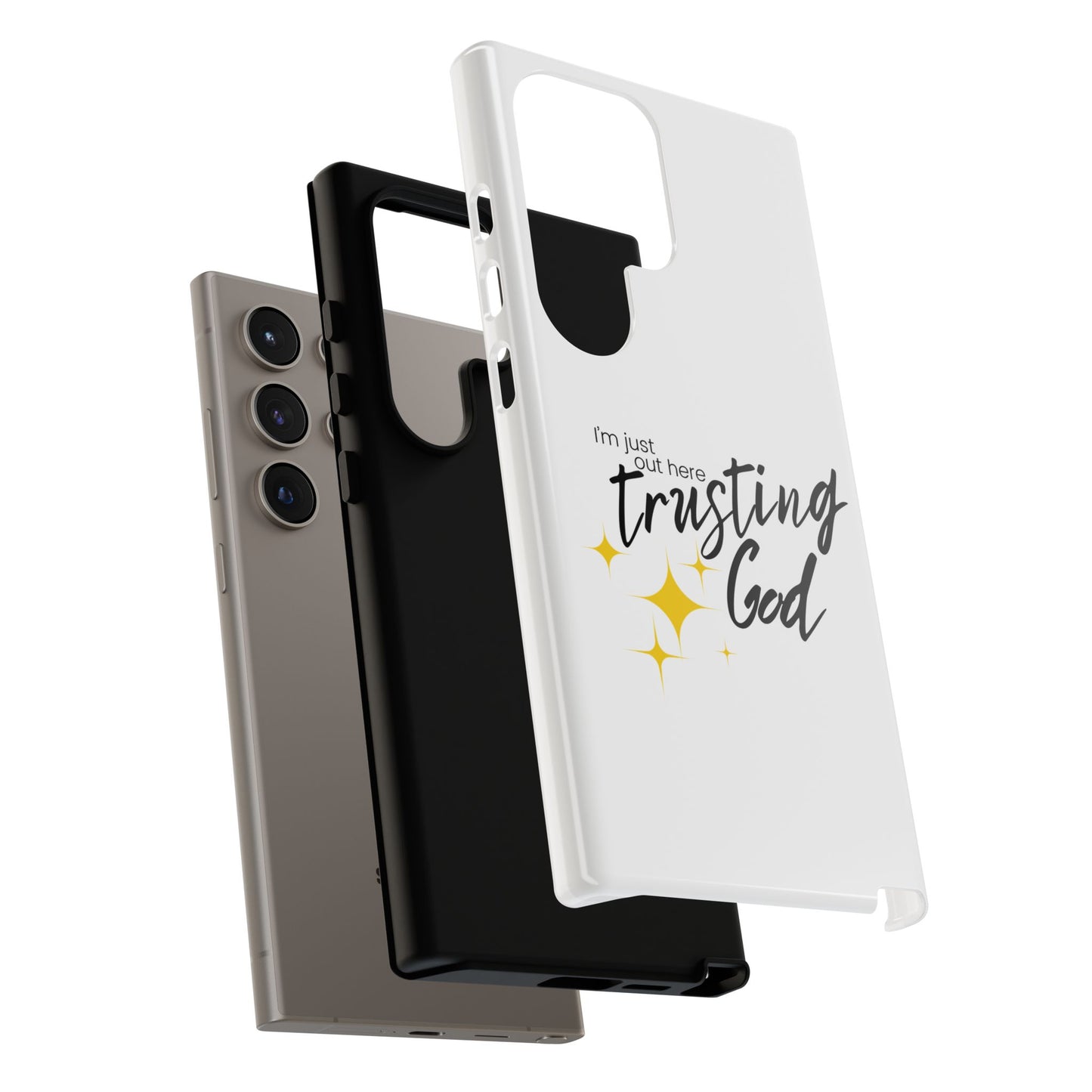 I'm Just Out Here Trusting God - Phone Case