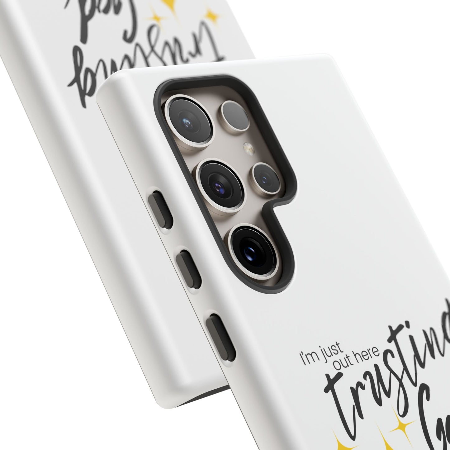 I'm Just Out Here Trusting God - Phone Case