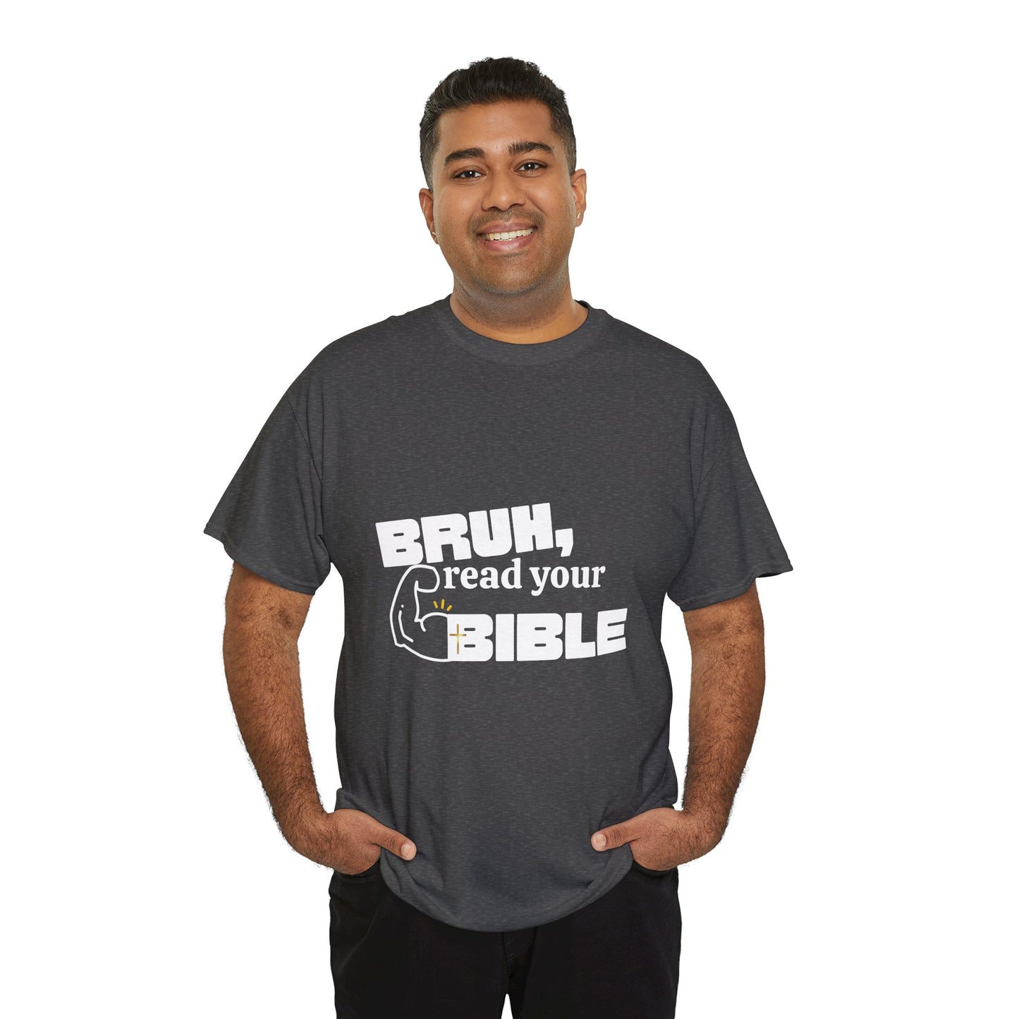 Bruh, Read Your Bible - Funny Bible Quote T-Shirt, Christian Gift, Men's Tee, Casual Wear, Church Shirt, Humor Apparel