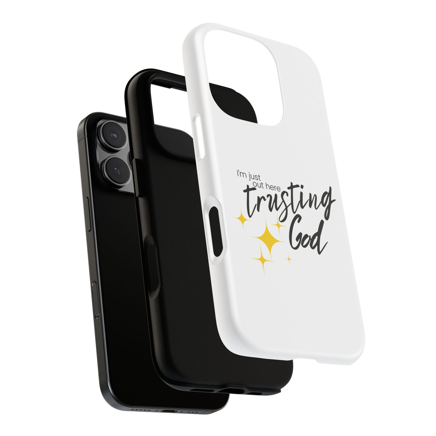 I'm Just Out Here Trusting God - Phone Case