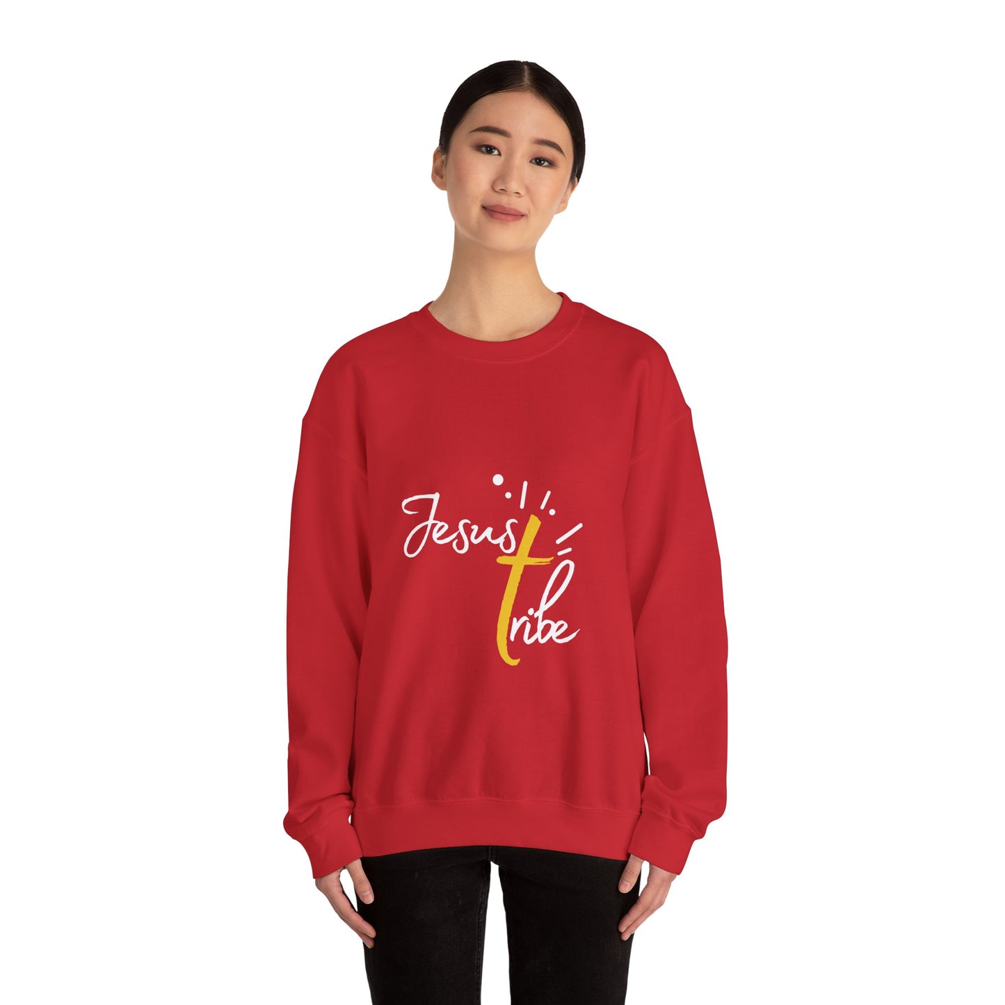 Jesus Tribe - Faith-Inspired Crewneck Sweatshirt - Jesus Tribe Apparel, Christian Gifts, Comfortable Everyday Wear, Inspirational Fashion, Cozy Casuals