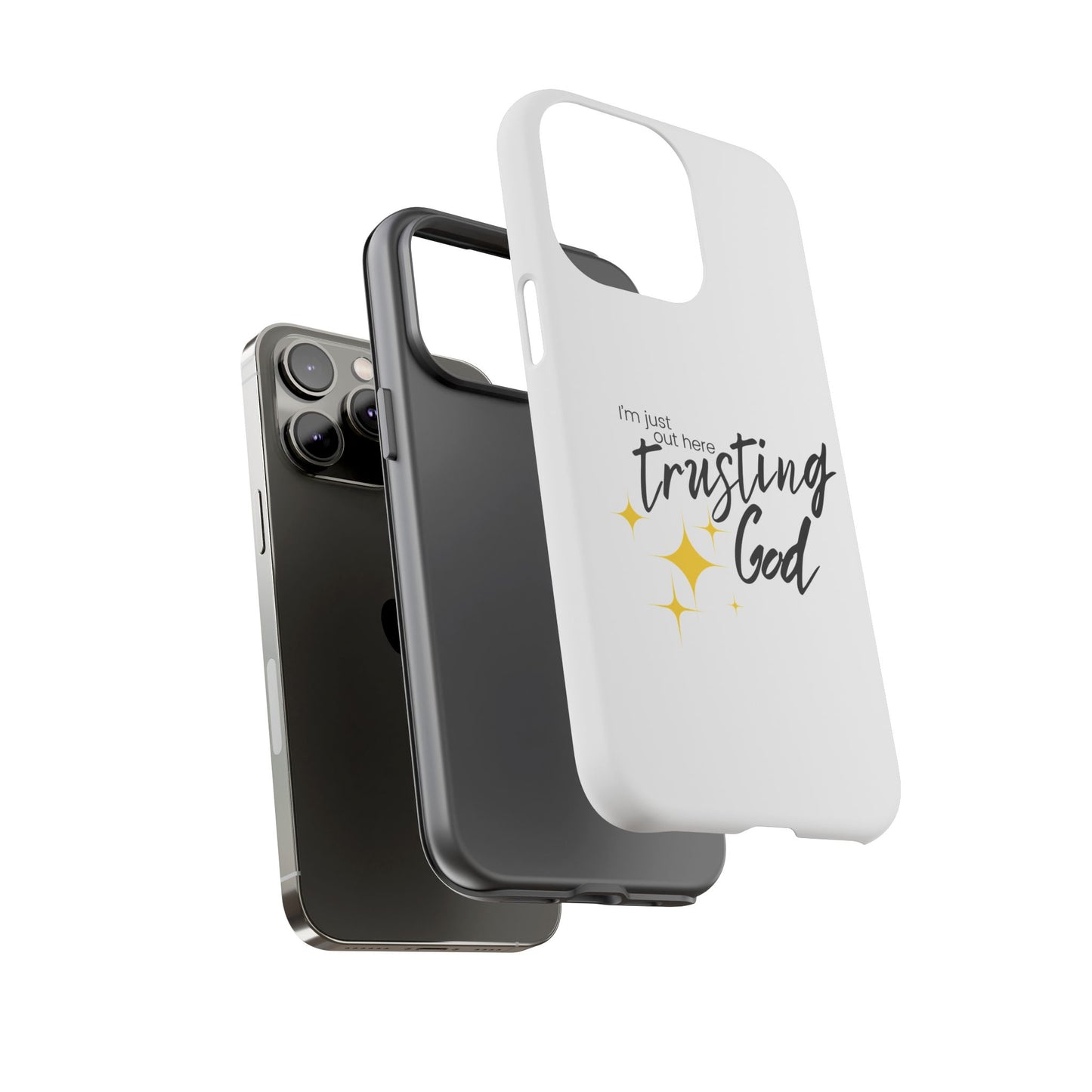 I'm Just Out Here Trusting God - Phone Case