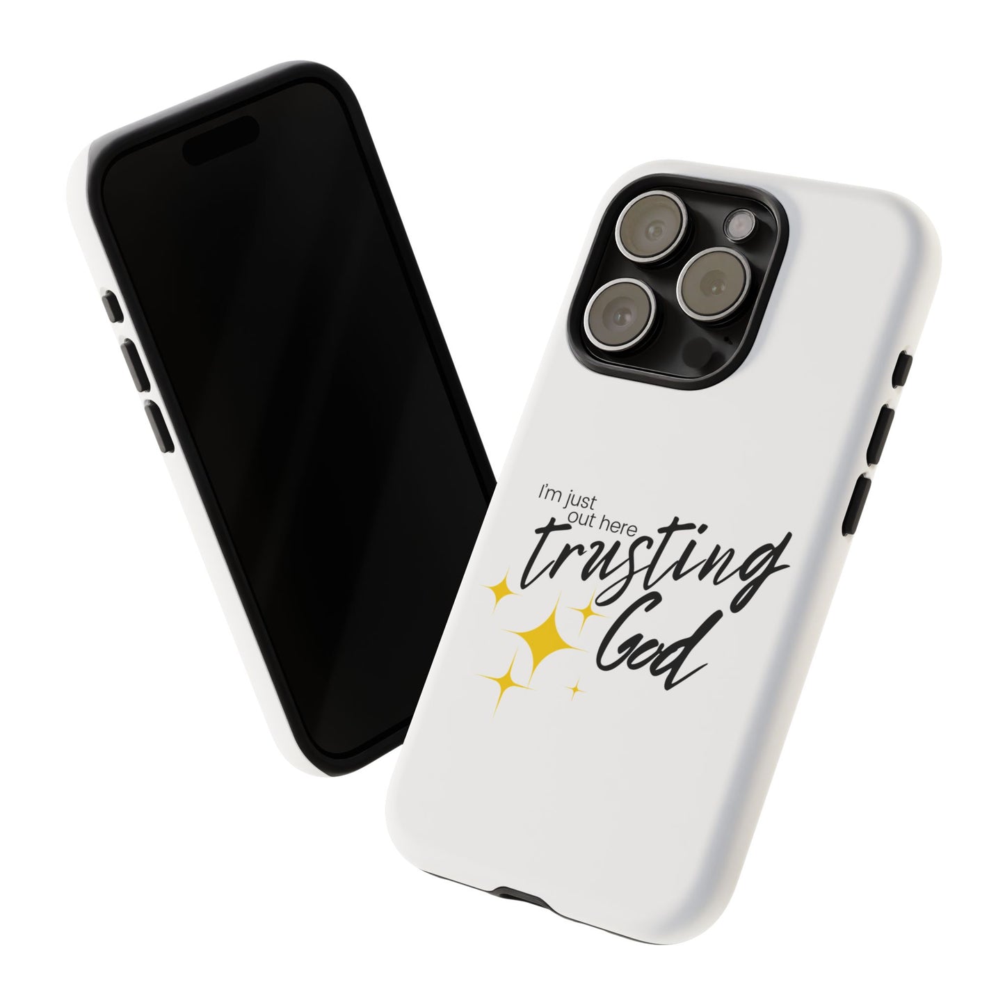 I'm Just Out Here Trusting God - Phone Case