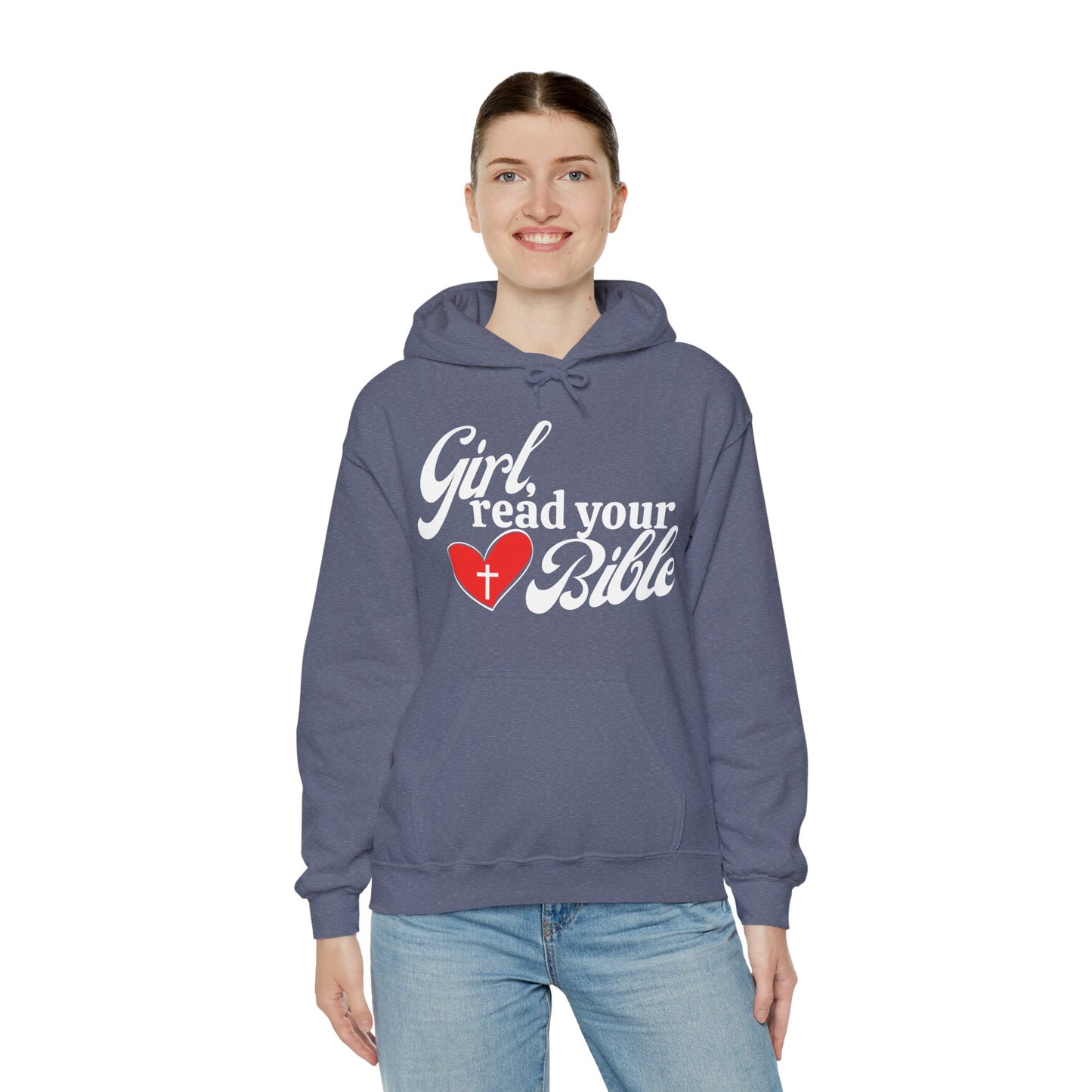 Christian Inspiration Hoodie for Girls, Bible Verse Sweatshirt, Faith-Based Gift, Cozy Religious Apparel, Winter Wear, Church Event
