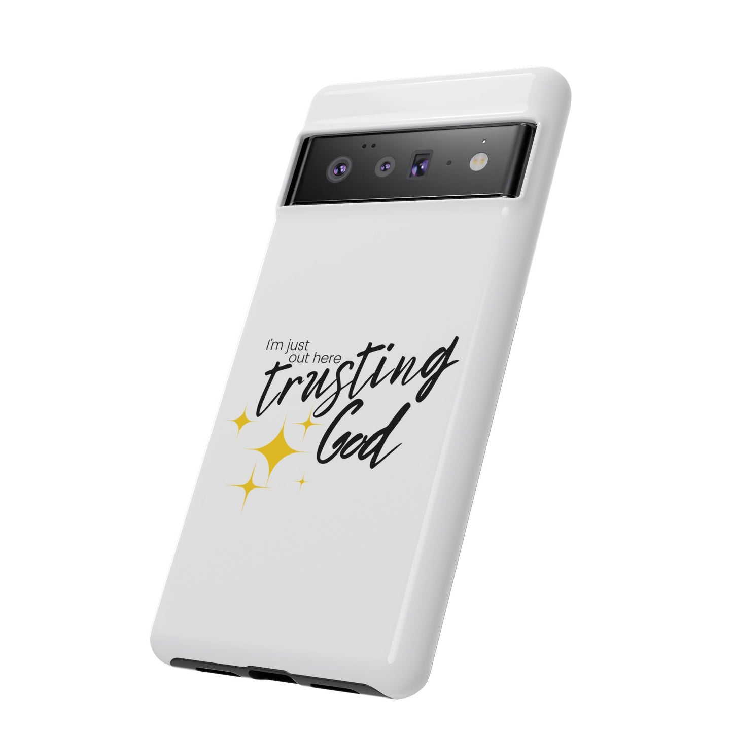 I'm Just Out Here Trusting God - Phone Case