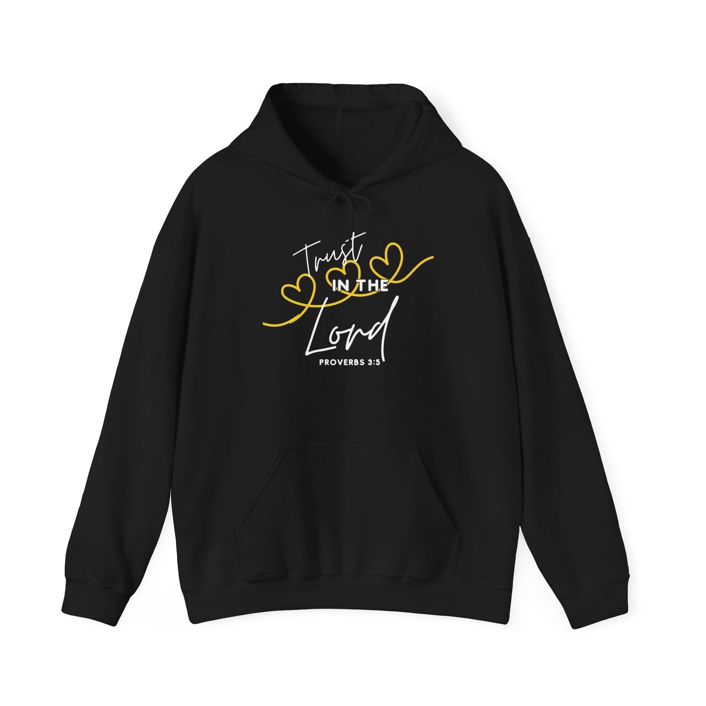 Inspirational Hooded Sweatshirt, Trust in the Lord Hoodie, Comfort Sweatshirt, Religious Apparel, Faith-Based Gift