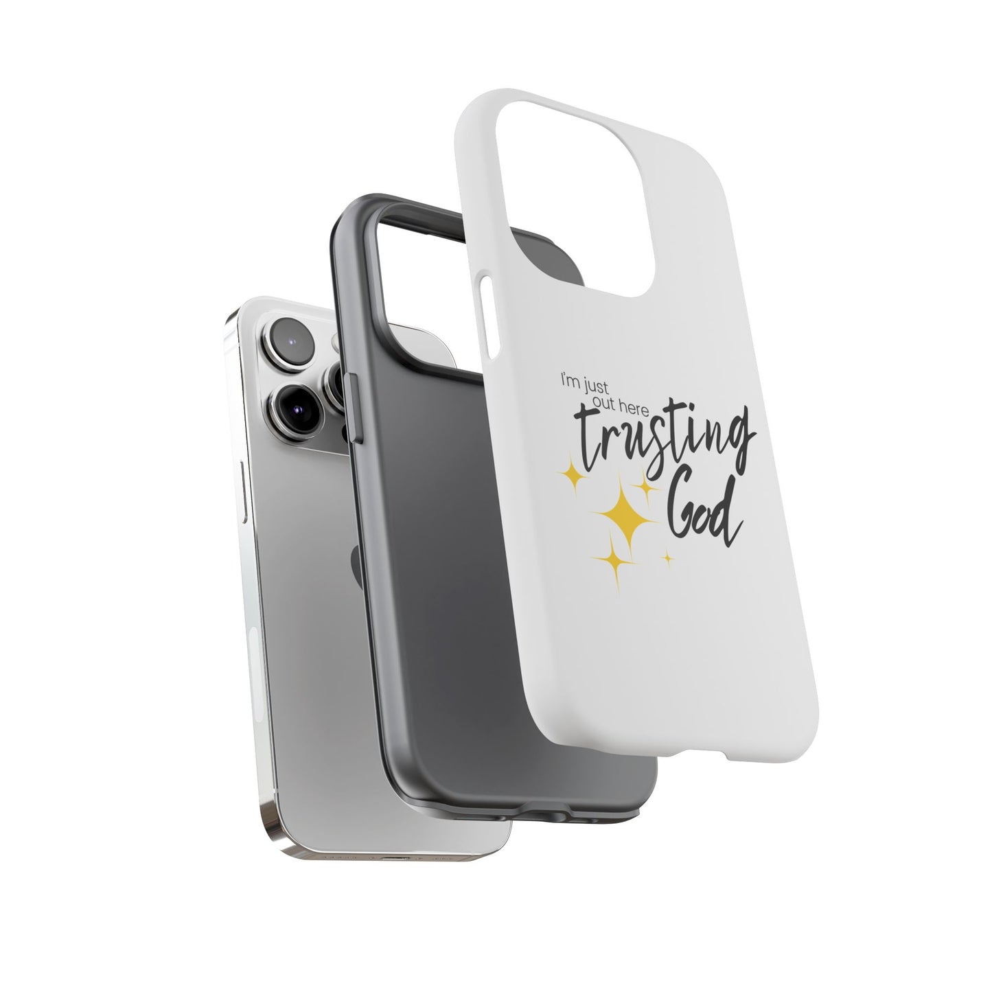 I'm Just Out Here Trusting God - Phone Case