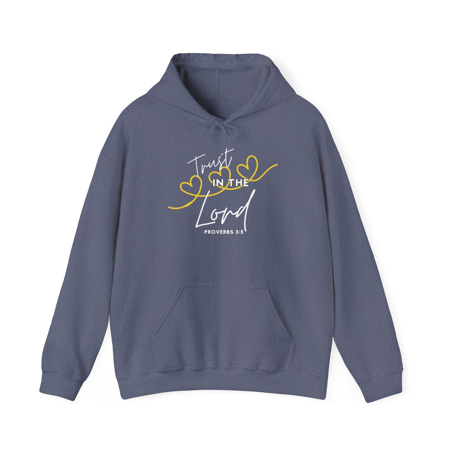 Inspirational Hooded Sweatshirt, Trust in the Lord Hoodie, Comfort Sweatshirt, Religious Apparel, Faith-Based Gift