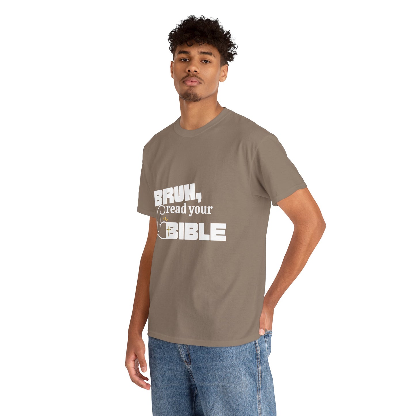 Bruh, Read Your Bible - Funny Bible Quote T-Shirt, Christian Gift, Men's Tee, Casual Wear, Church Shirt, Humor Apparel