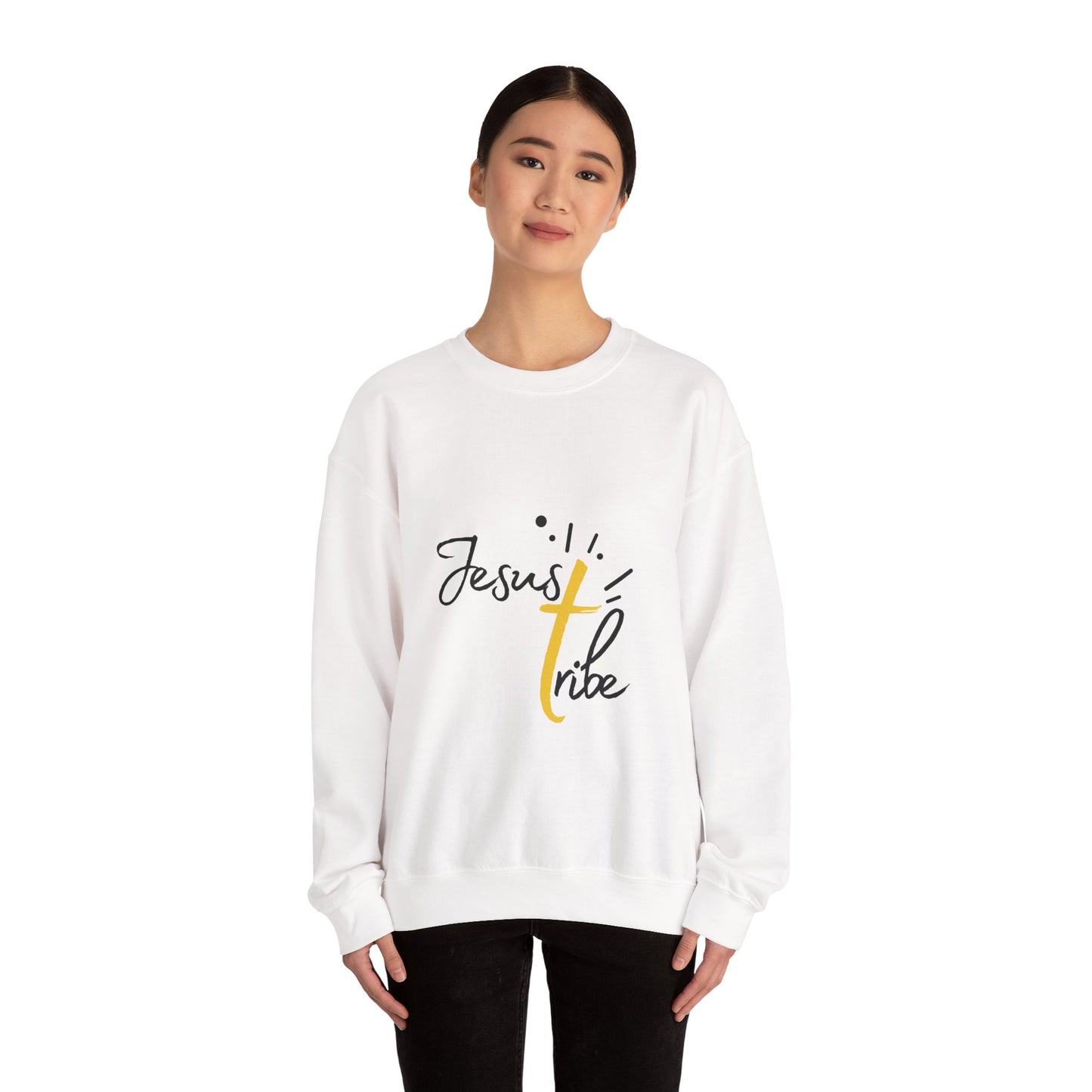 Jesus Tribe - Faith-Inspired Crewneck Sweatshirt - Jesus Tribe Apparel, Christian Gifts, Comfortable Everyday Wear, Inspirational Fashion, Cozy Casuals
