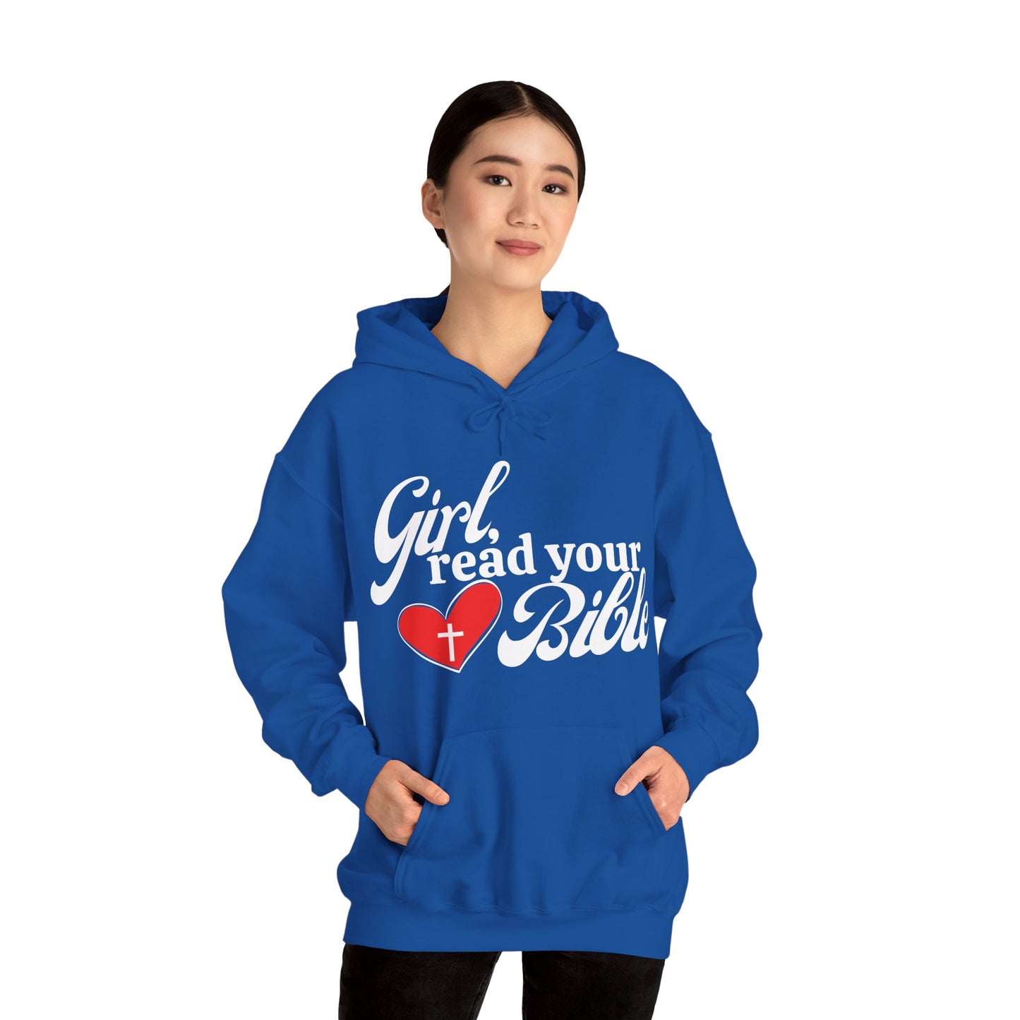 Christian Inspiration Hoodie for Girls, Bible Verse Sweatshirt, Faith-Based Gift, Cozy Religious Apparel, Winter Wear, Church Event