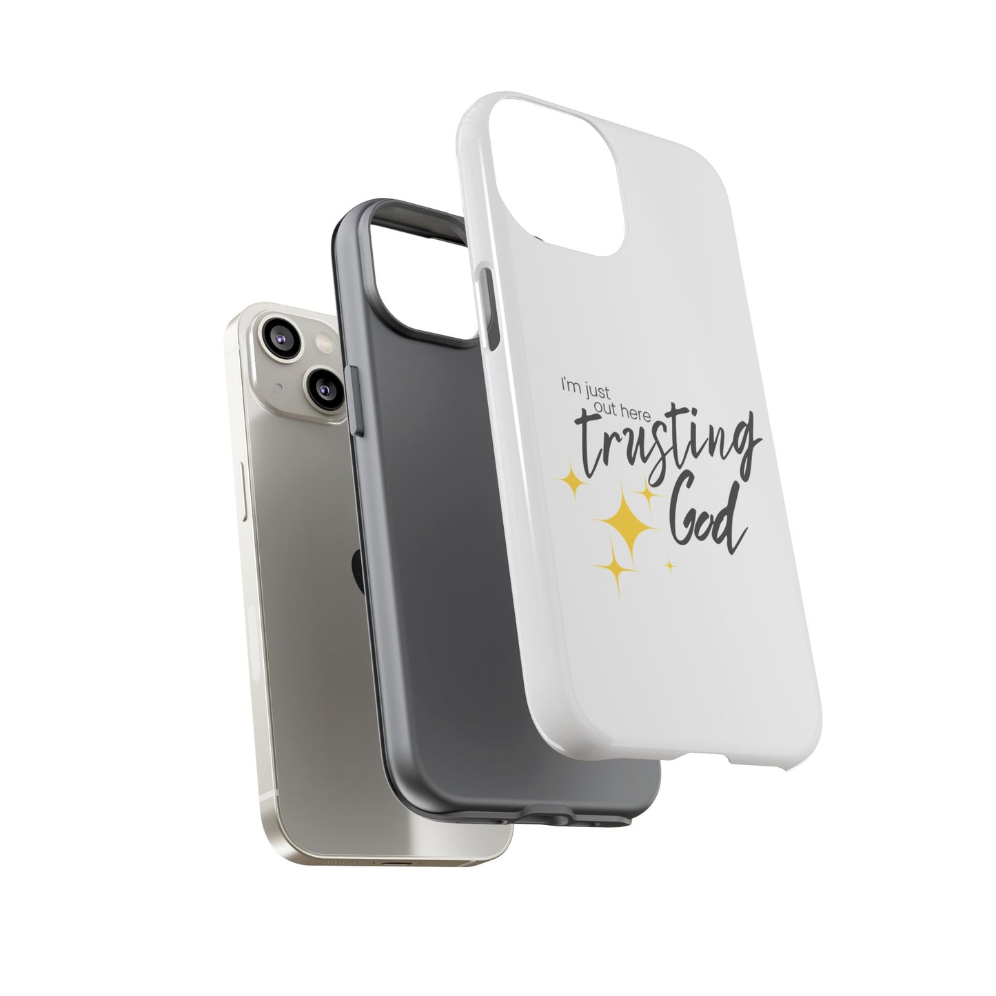 I'm Just Out Here Trusting God - Phone Case