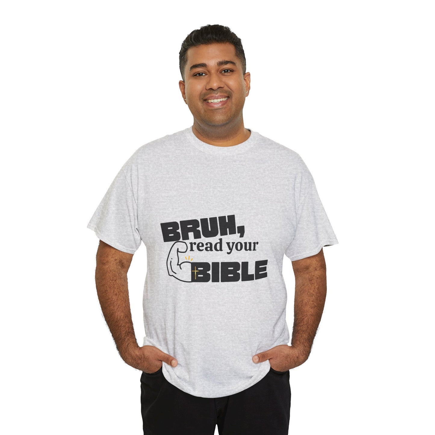 Bruh, Read Your Bible - Funny Bible Quote T-Shirt, Christian Gift, Men's Tee, Casual Wear, Church Shirt, Humor Apparel