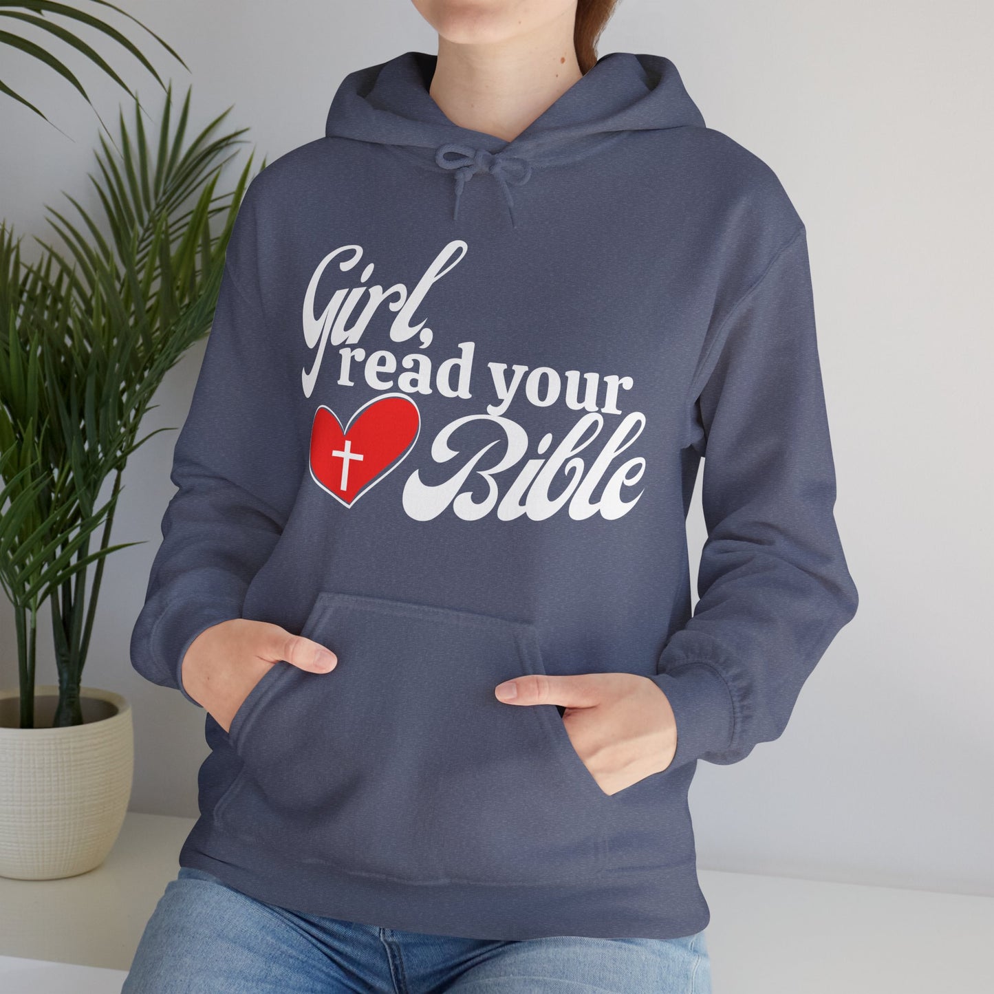 Christian Inspiration Hoodie for Girls, Bible Verse Sweatshirt, Faith-Based Gift, Cozy Religious Apparel, Winter Wear, Church Event