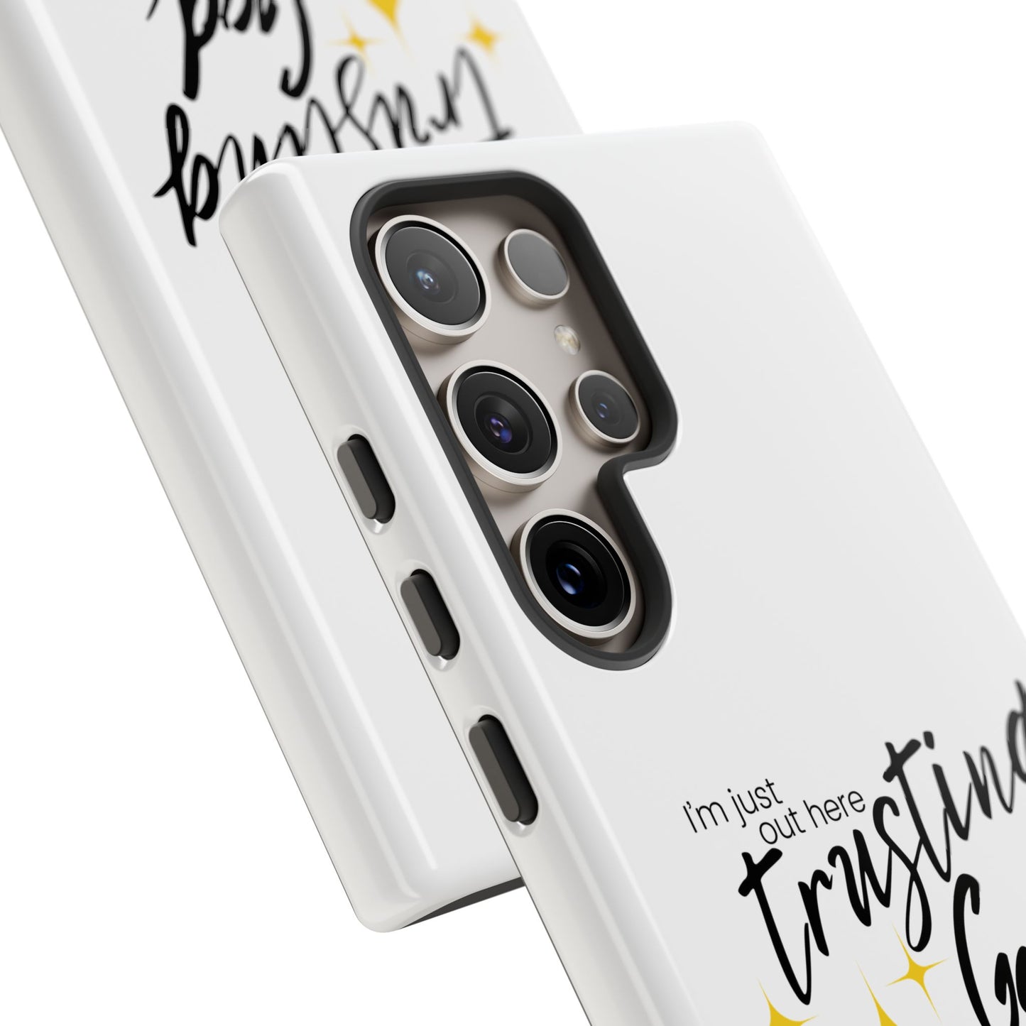 I'm Just Out Here Trusting God - Phone Case