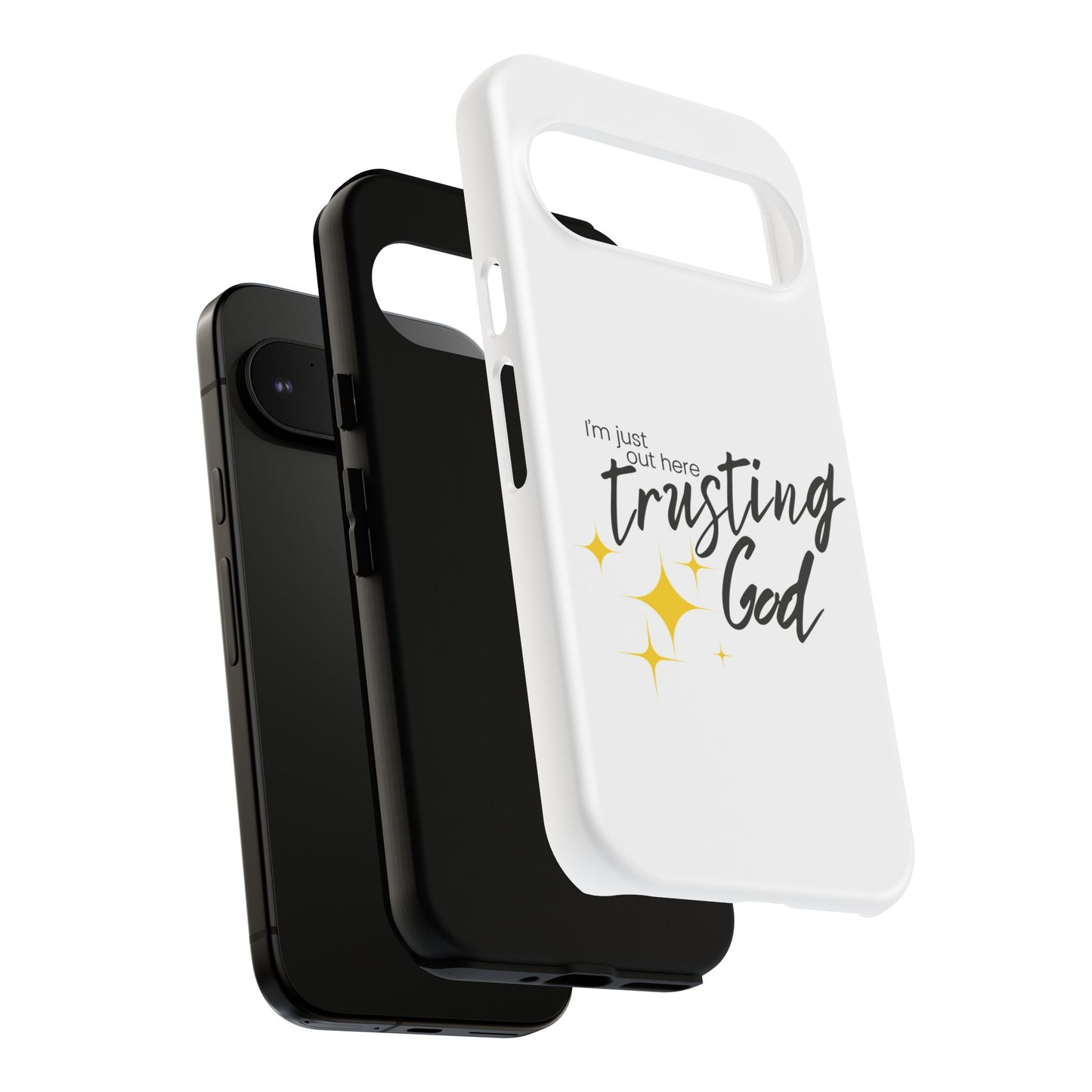 I'm Just Out Here Trusting God - Phone Case