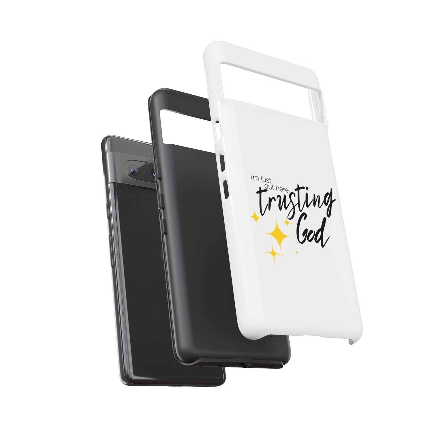 I'm Just Out Here Trusting God - Phone Case