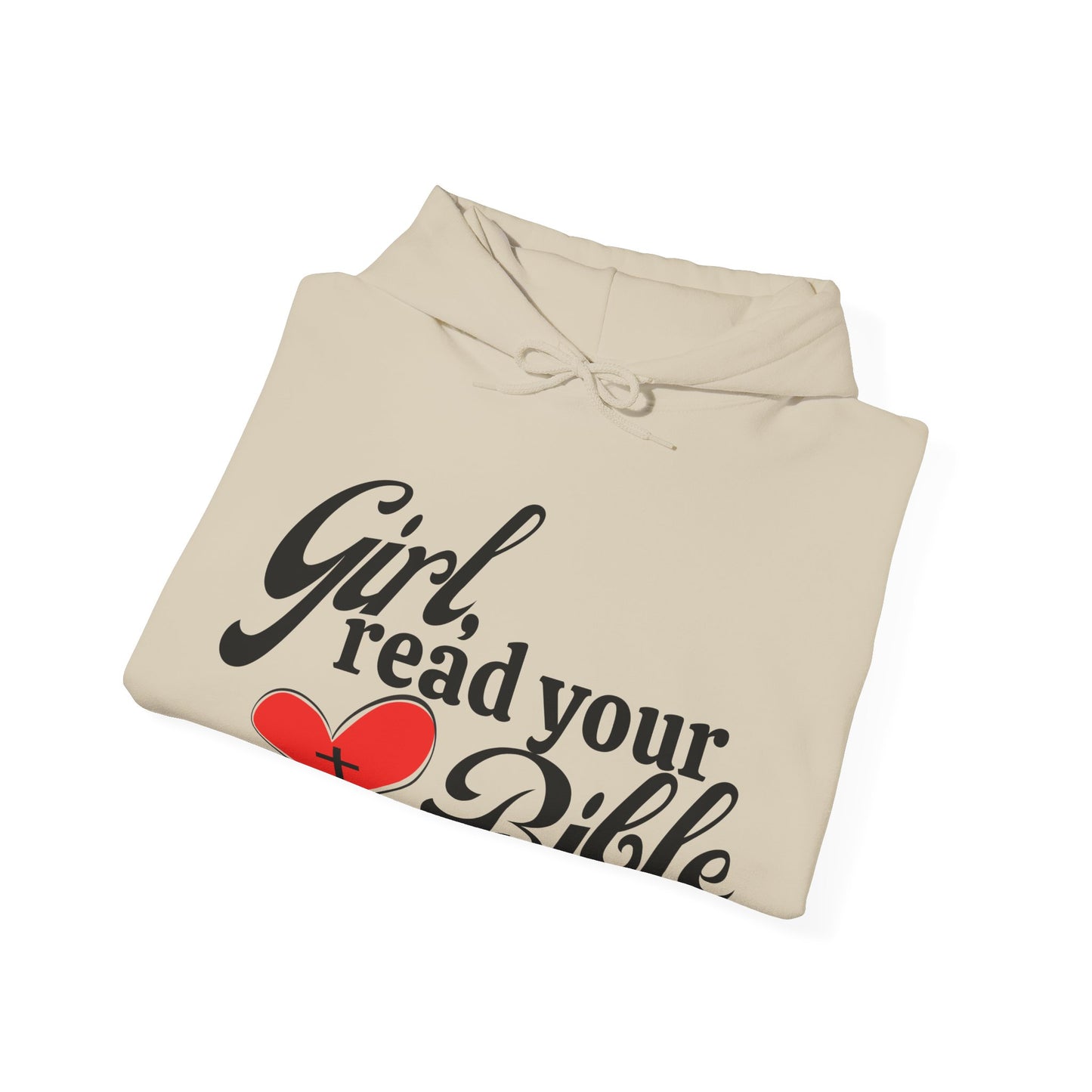 Christian Inspiration Hoodie for Girls, Bible Verse Sweatshirt, Faith-Based Gift, Cozy Religious Apparel, Winter Wear, Church Event