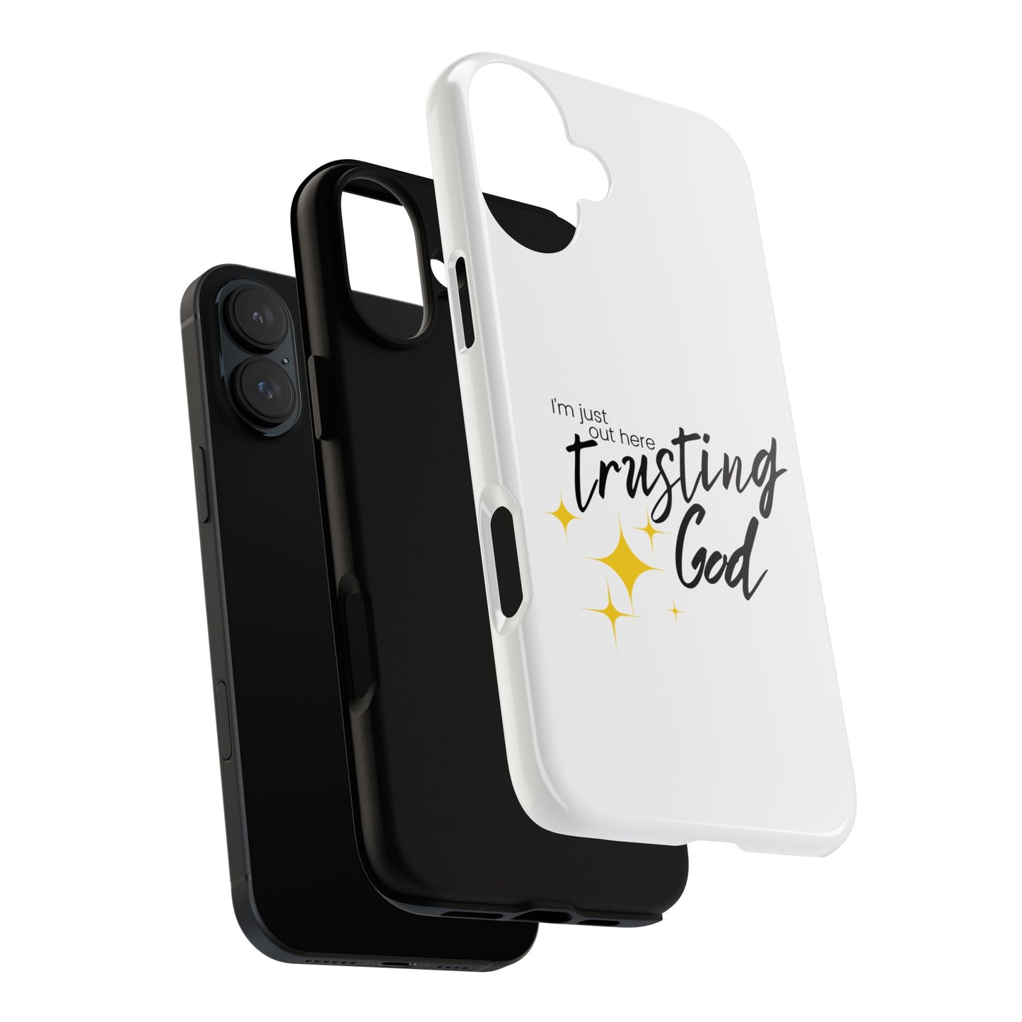 I'm Just Out Here Trusting God - Phone Case