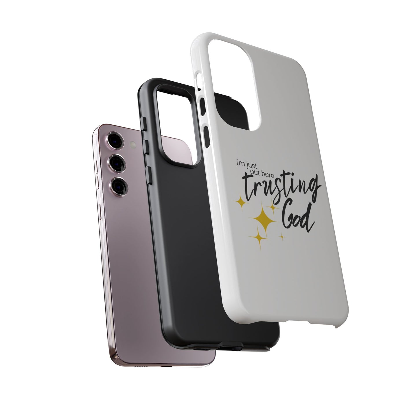 I'm Just Out Here Trusting God - Phone Case