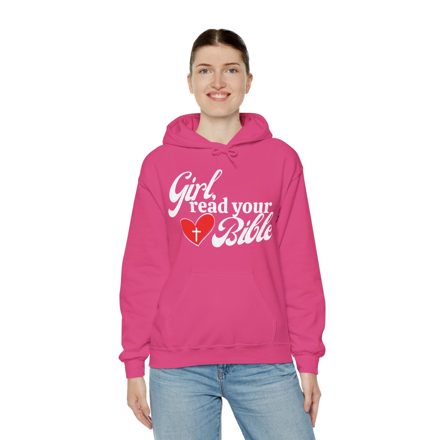 Christian Inspiration Hoodie for Girls, Bible Verse Sweatshirt, Faith-Based Gift, Cozy Religious Apparel, Winter Wear, Church Event