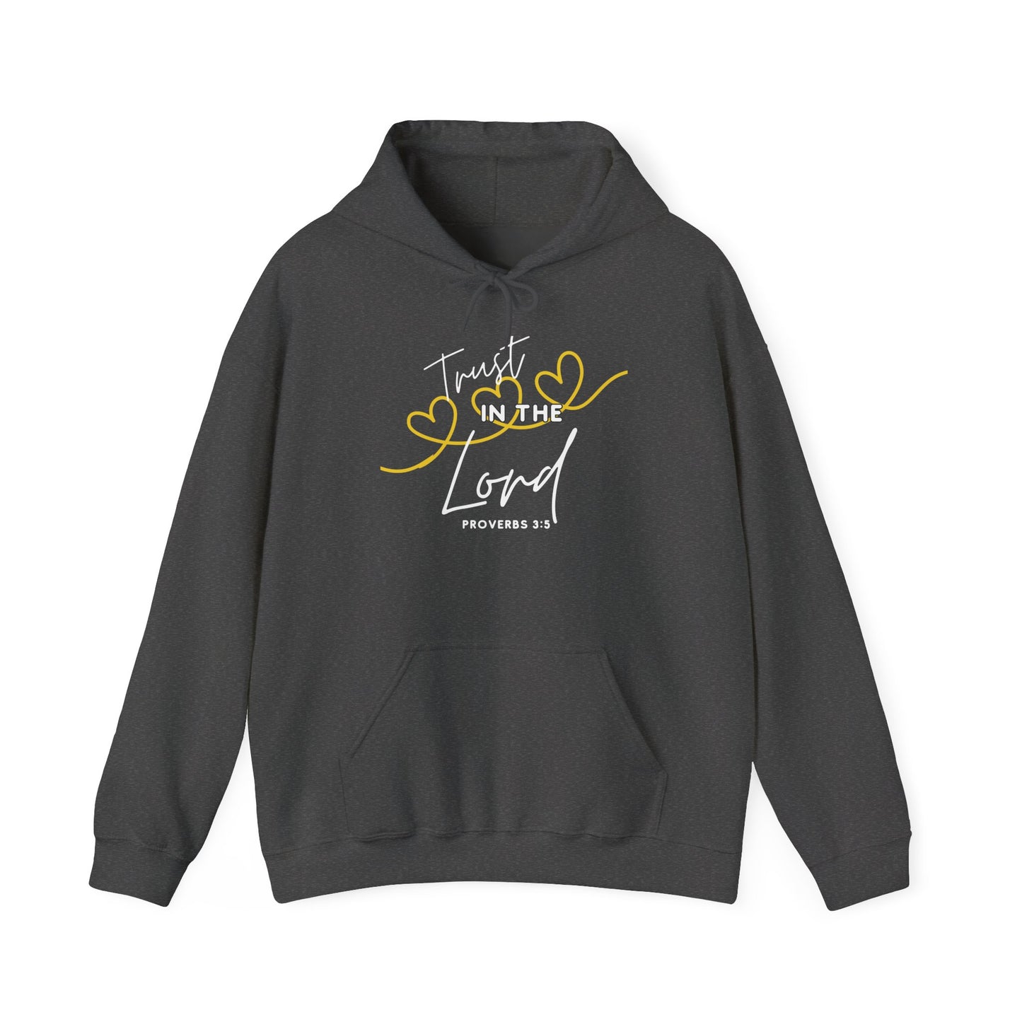 Inspirational Hooded Sweatshirt, Trust in the Lord Hoodie, Comfort Sweatshirt, Religious Apparel, Faith-Based Gift