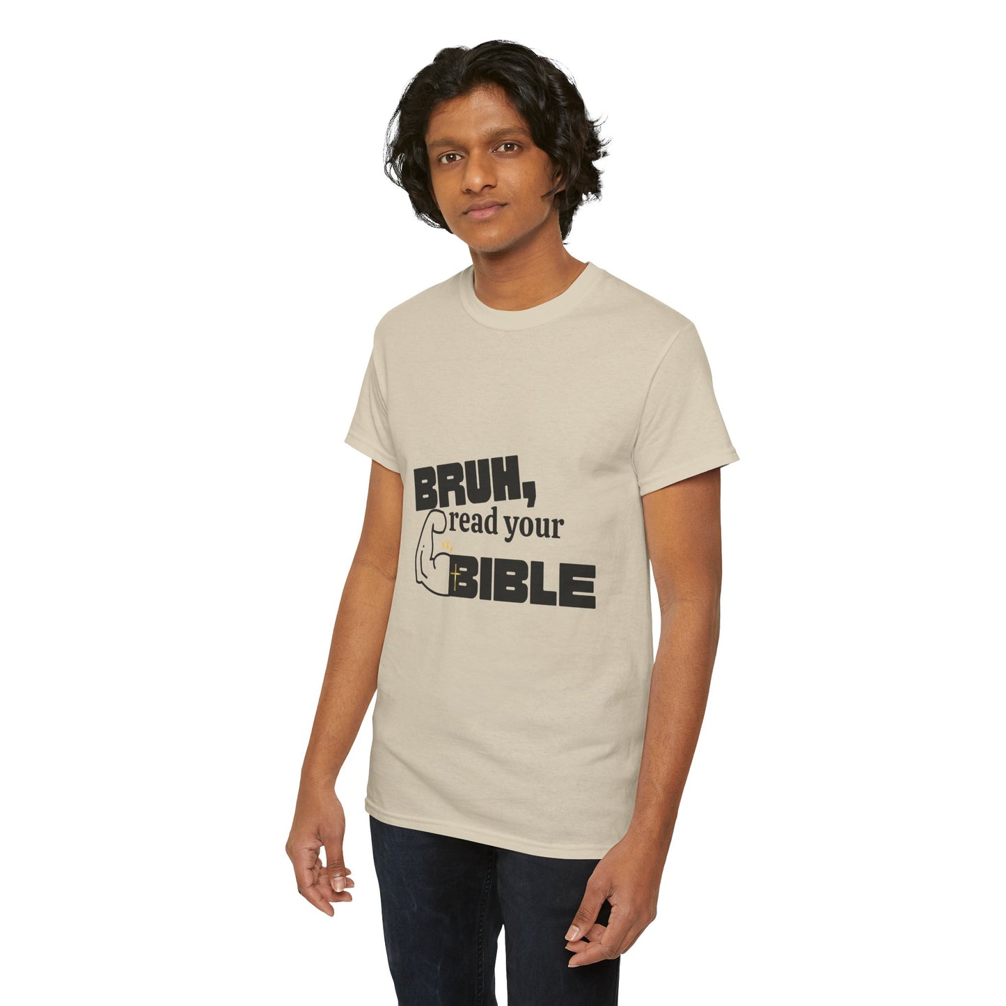 Bruh, Read Your Bible - Funny Bible Quote T-Shirt, Christian Gift, Men's Tee, Casual Wear, Church Shirt, Humor Apparel