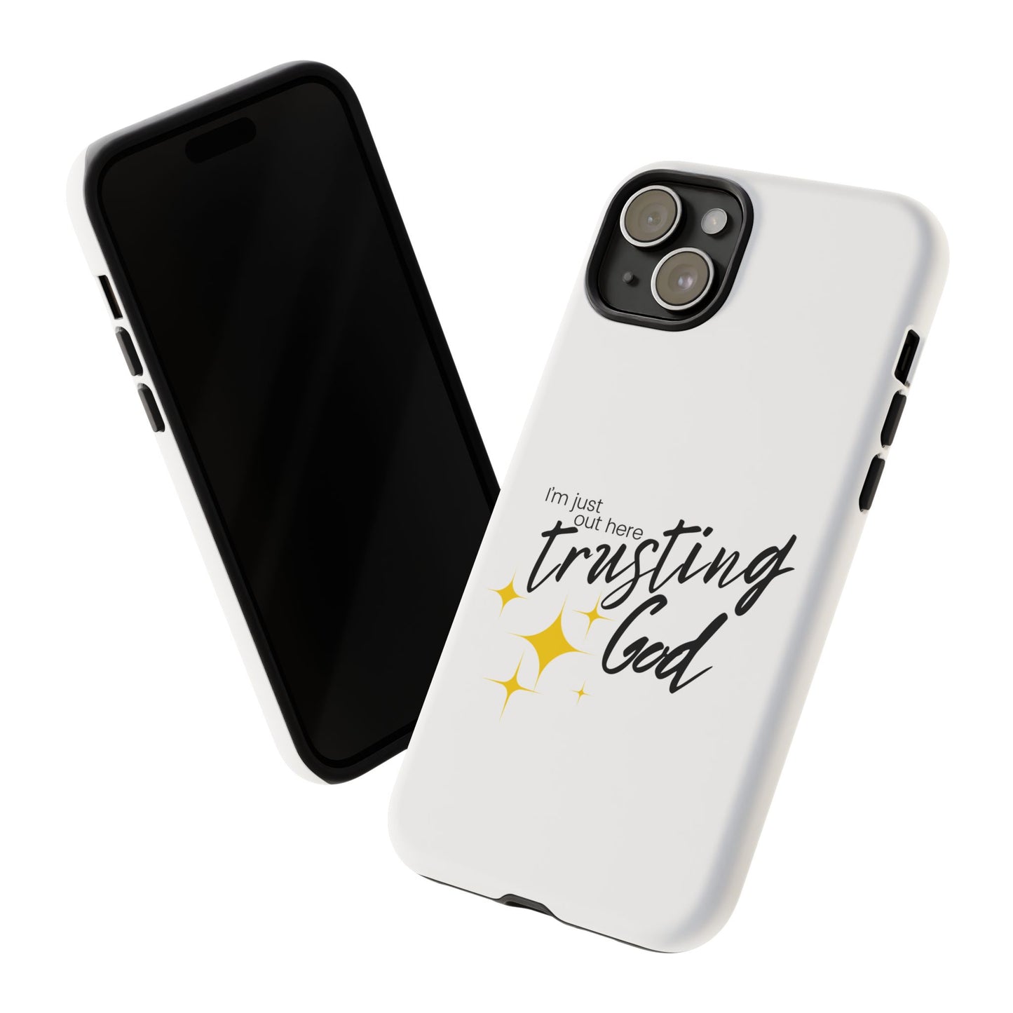 I'm Just Out Here Trusting God - Phone Case