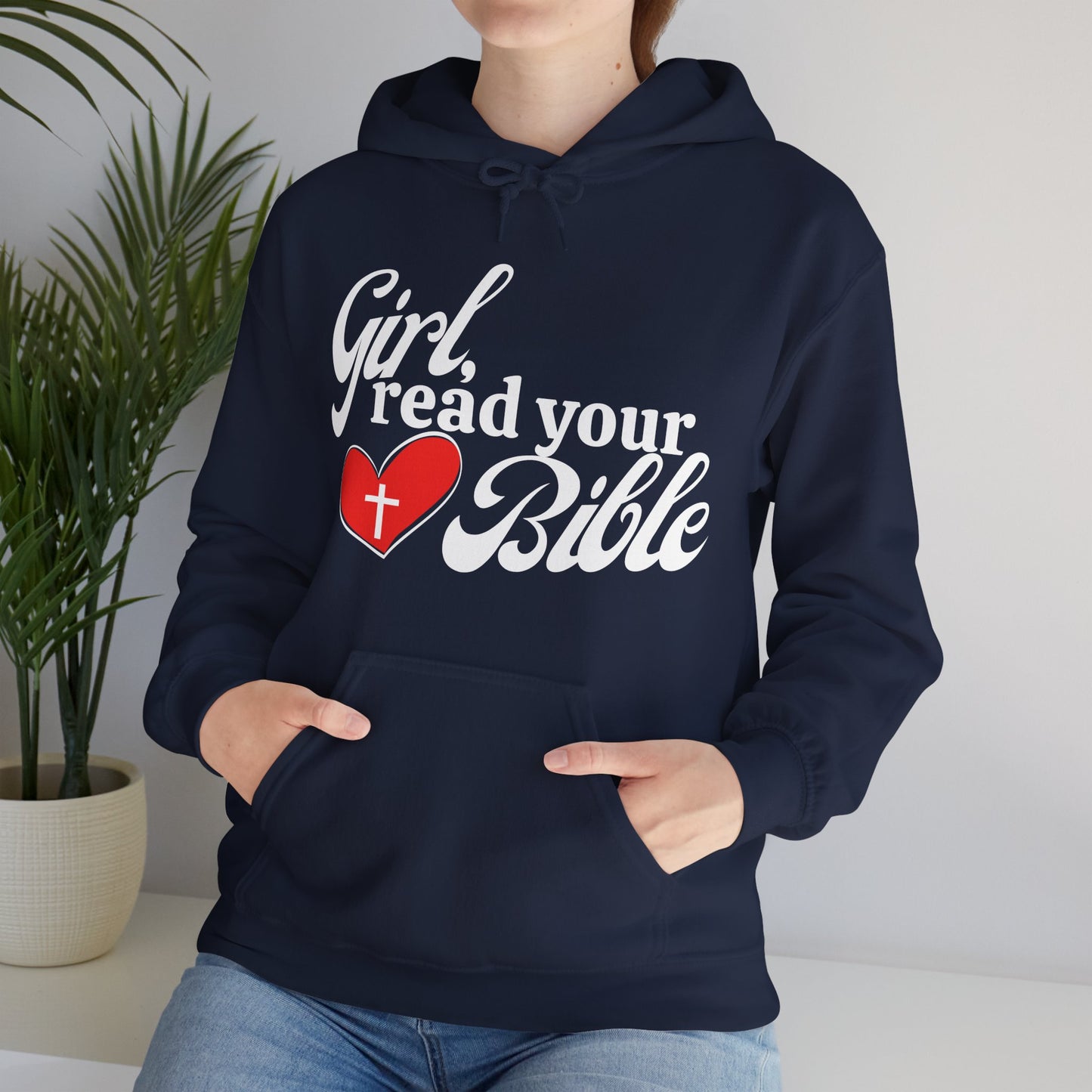 Christian Inspiration Hoodie for Girls, Bible Verse Sweatshirt, Faith-Based Gift, Cozy Religious Apparel, Winter Wear, Church Event