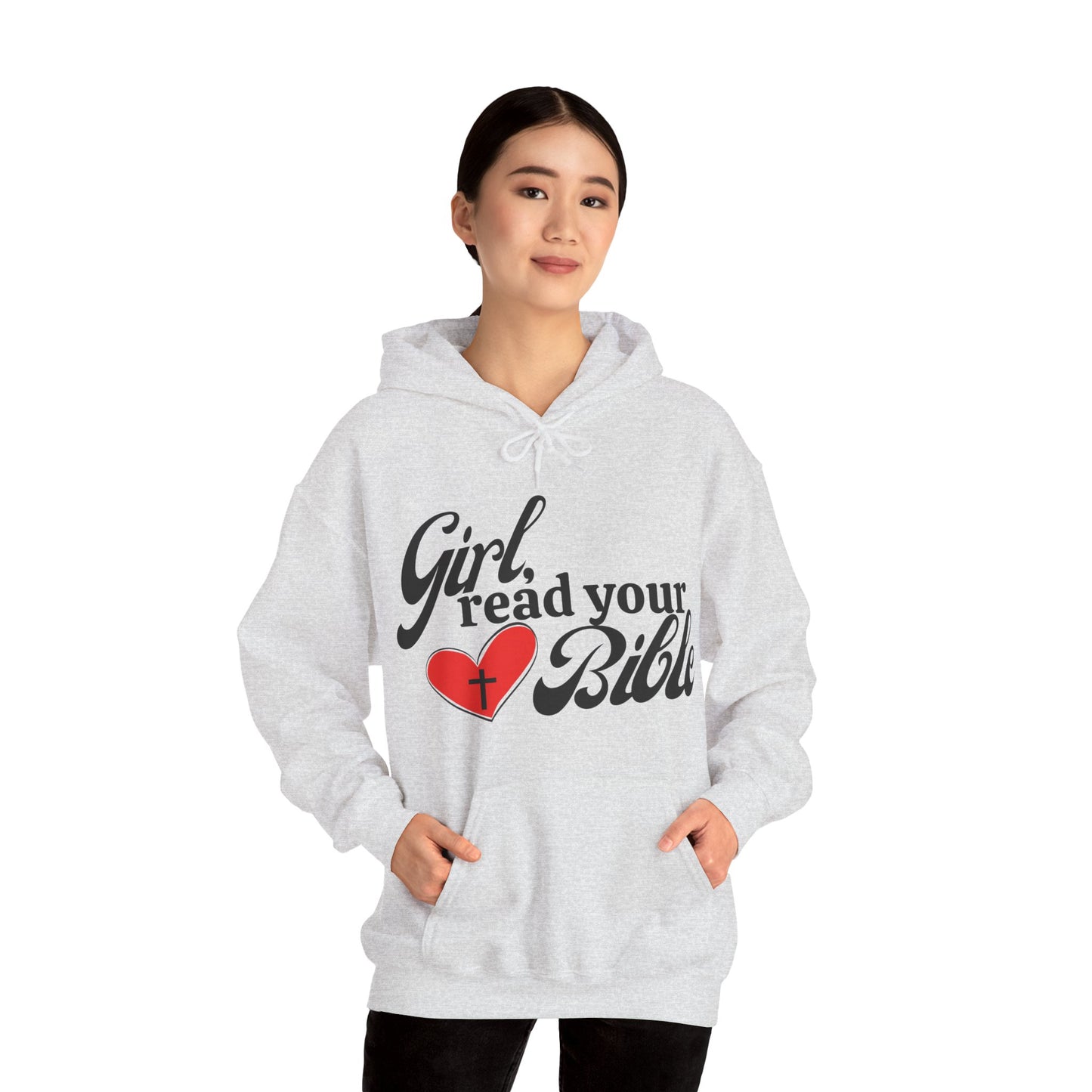 Christian Inspiration Hoodie for Girls, Bible Verse Sweatshirt, Faith-Based Gift, Cozy Religious Apparel, Winter Wear, Church Event