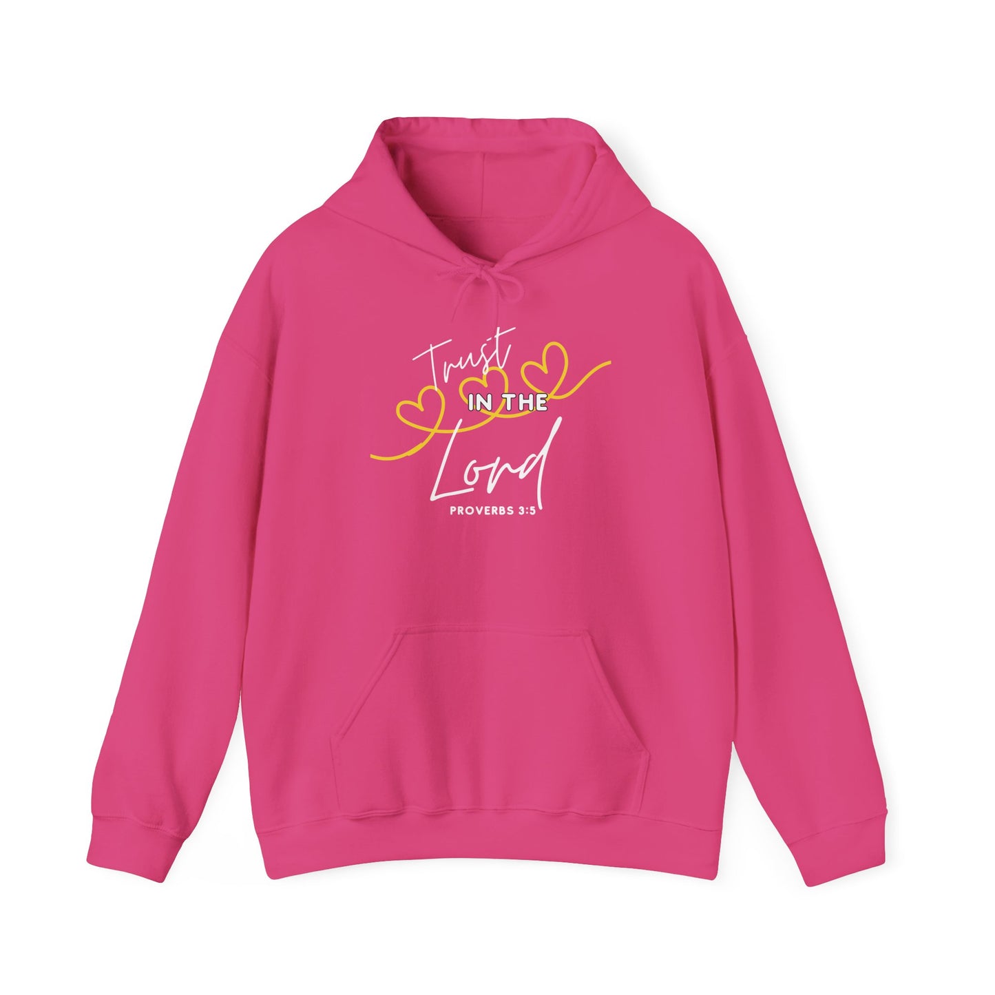 Inspirational Hooded Sweatshirt, Trust in the Lord Hoodie, Comfort Sweatshirt, Religious Apparel, Faith-Based Gift