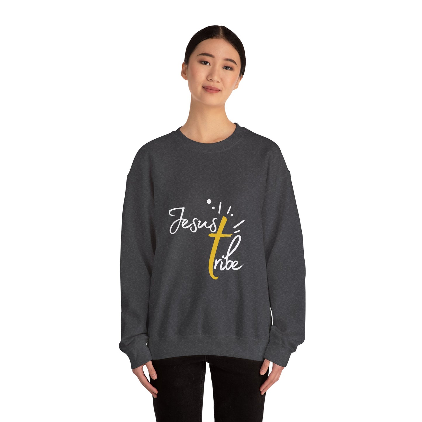 Jesus Tribe - Faith-Inspired Crewneck Sweatshirt - Jesus Tribe Apparel, Christian Gifts, Comfortable Everyday Wear, Inspirational Fashion, Cozy Casuals