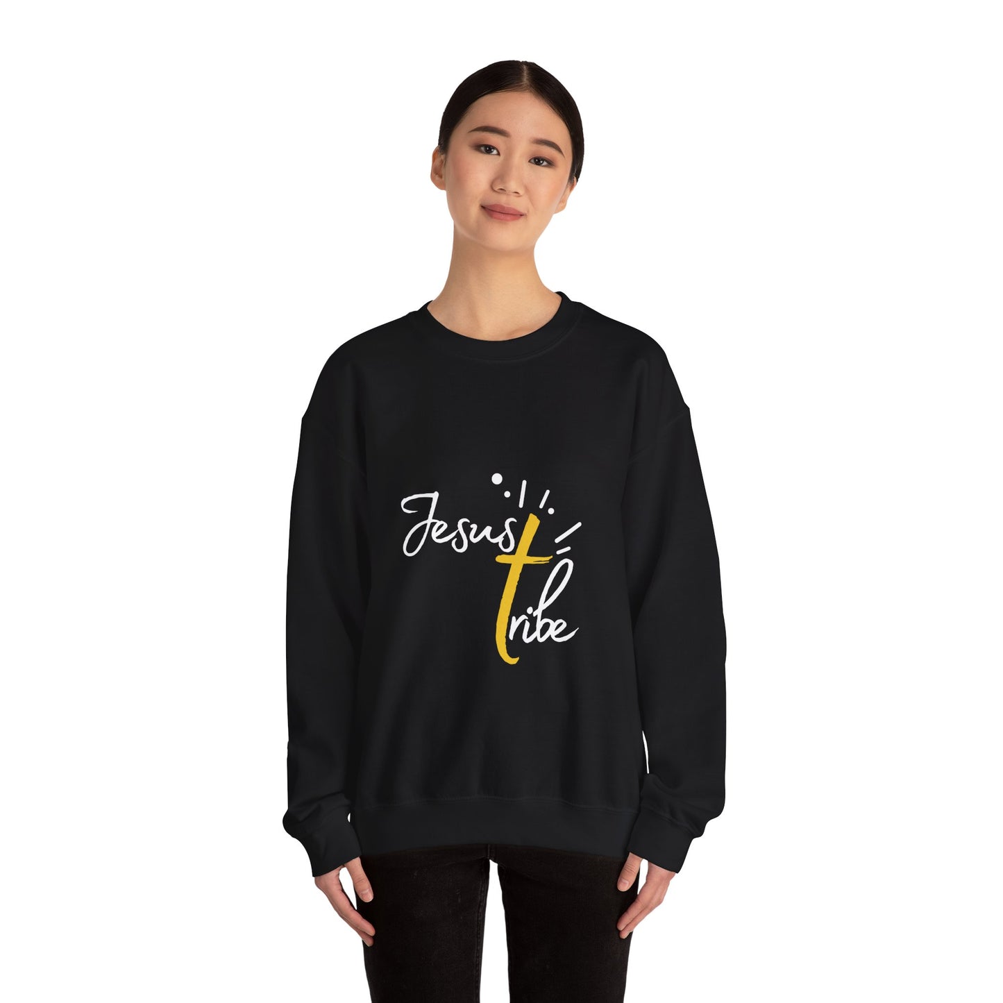Jesus Tribe - Faith-Inspired Crewneck Sweatshirt - Jesus Tribe Apparel, Christian Gifts, Comfortable Everyday Wear, Inspirational Fashion, Cozy Casuals