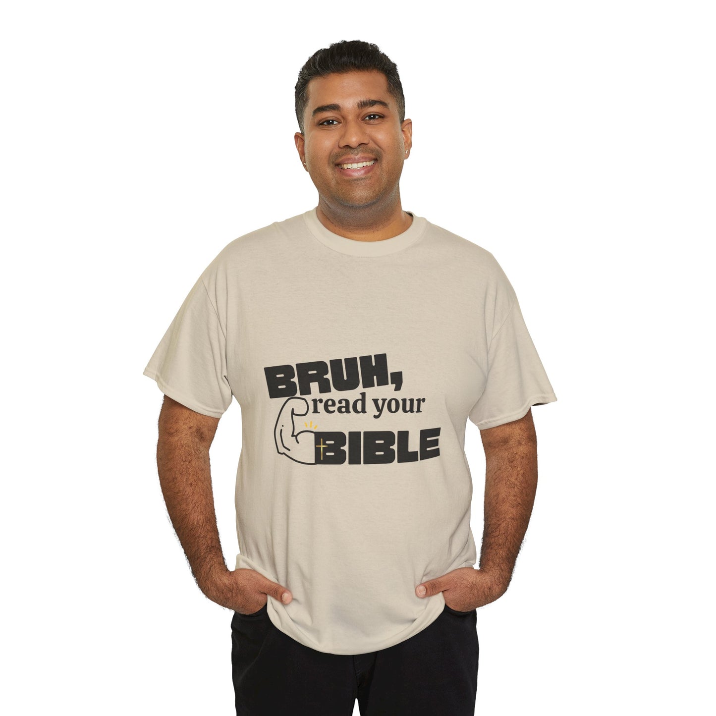 Bruh, Read Your Bible - Funny Bible Quote T-Shirt, Christian Gift, Men's Tee, Casual Wear, Church Shirt, Humor Apparel