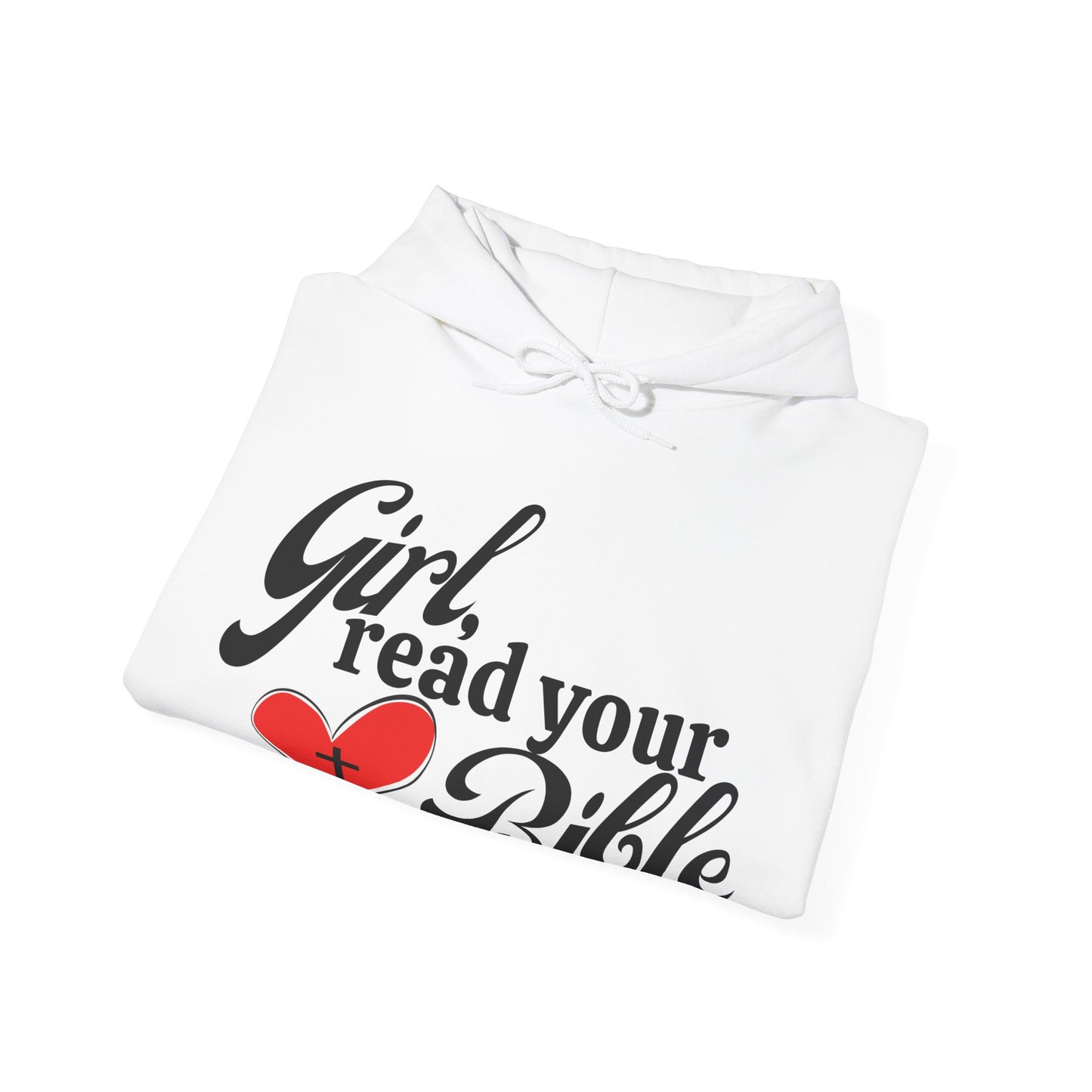 Christian Inspiration Hoodie for Girls, Bible Verse Sweatshirt, Faith-Based Gift, Cozy Religious Apparel, Winter Wear, Church Event