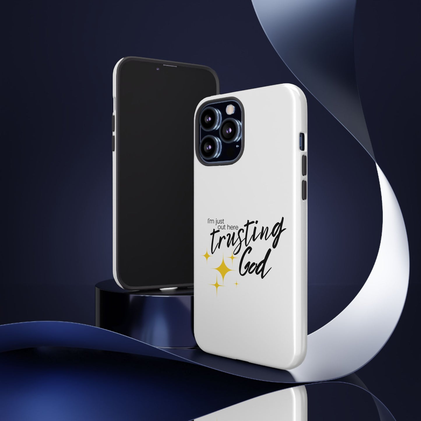 I'm Just Out Here Trusting God - Phone Case