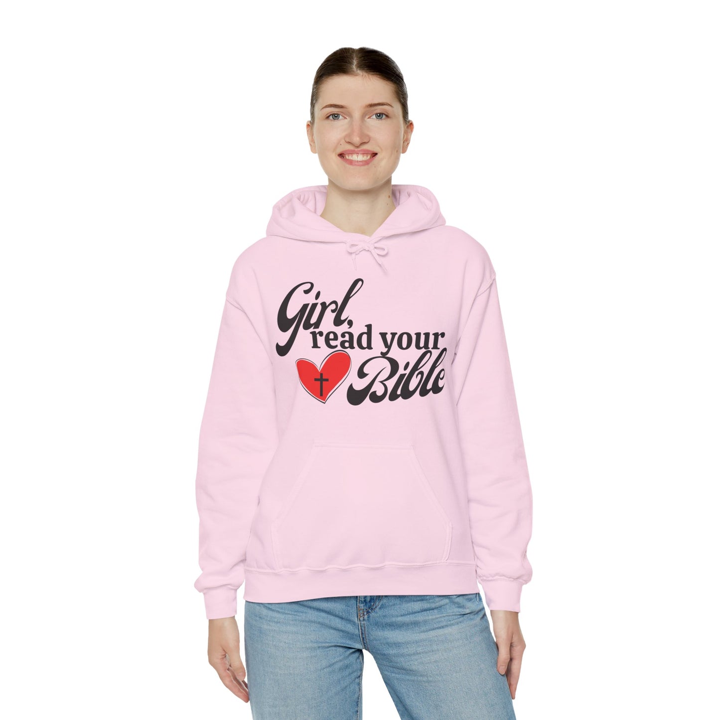 Christian Inspiration Hoodie for Girls, Bible Verse Sweatshirt, Faith-Based Gift, Cozy Religious Apparel, Winter Wear, Church Event