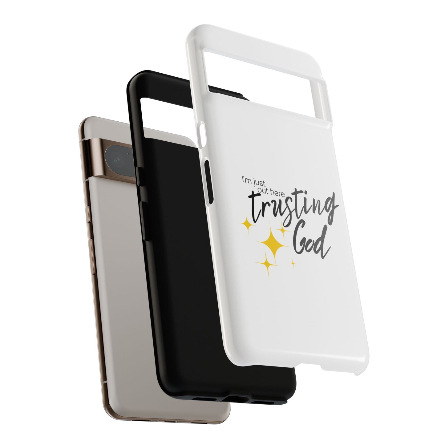 I'm Just Out Here Trusting God - Phone Case