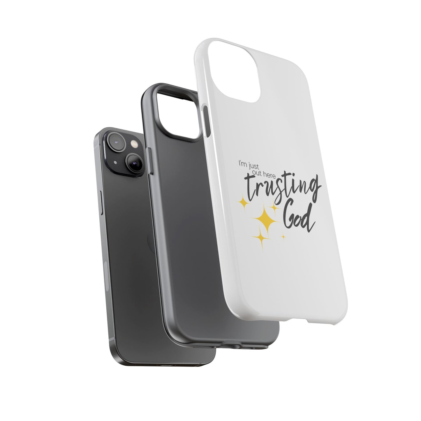 I'm Just Out Here Trusting God - Phone Case