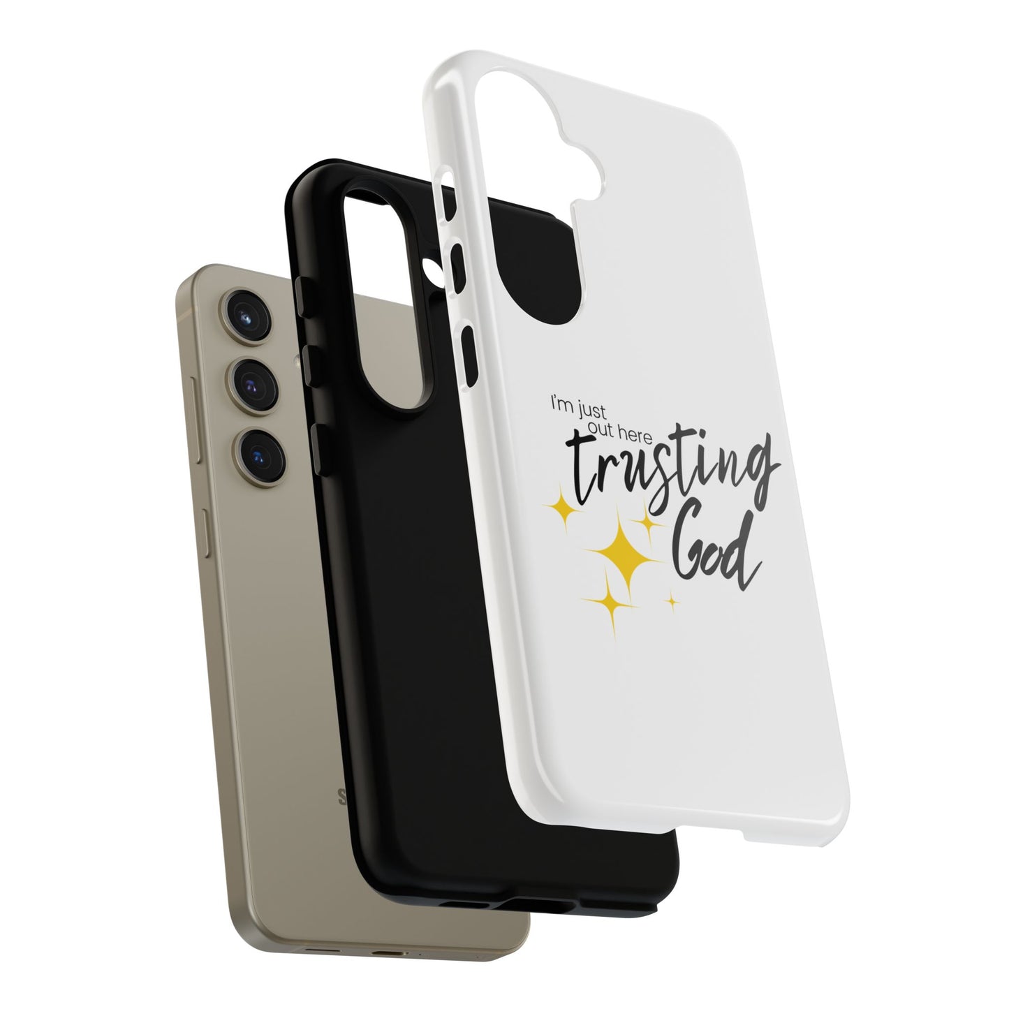 I'm Just Out Here Trusting God - Phone Case