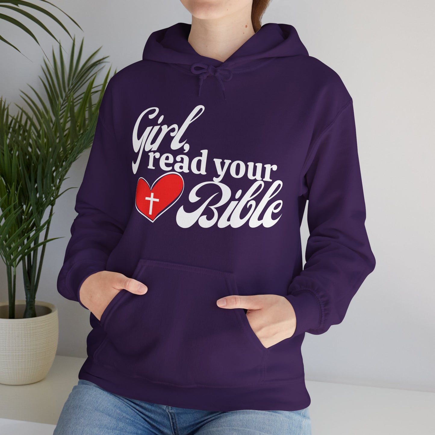Christian Inspiration Hoodie for Girls, Bible Verse Sweatshirt, Faith-Based Gift, Cozy Religious Apparel, Winter Wear, Church Event