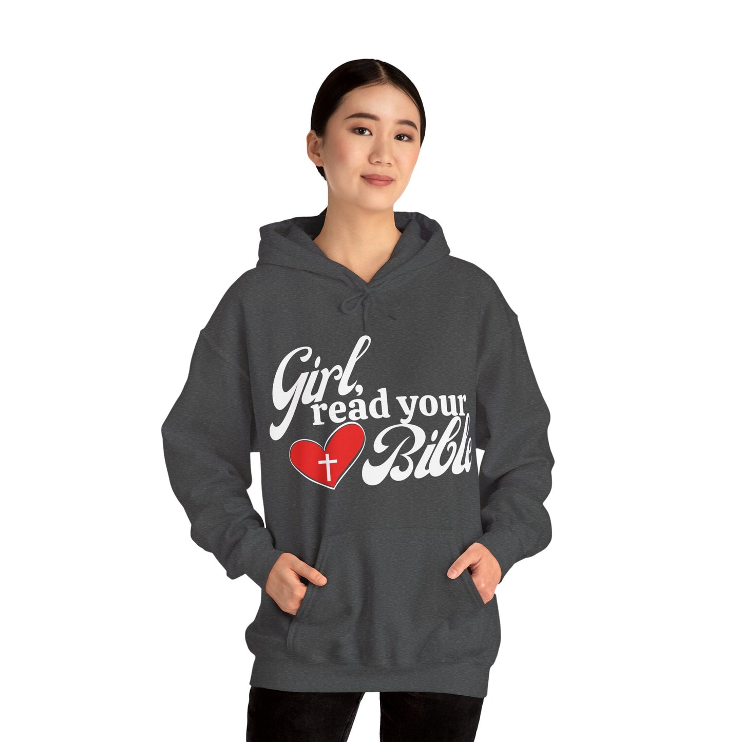 Christian Inspiration Hoodie for Girls, Bible Verse Sweatshirt, Faith-Based Gift, Cozy Religious Apparel, Winter Wear, Church Event